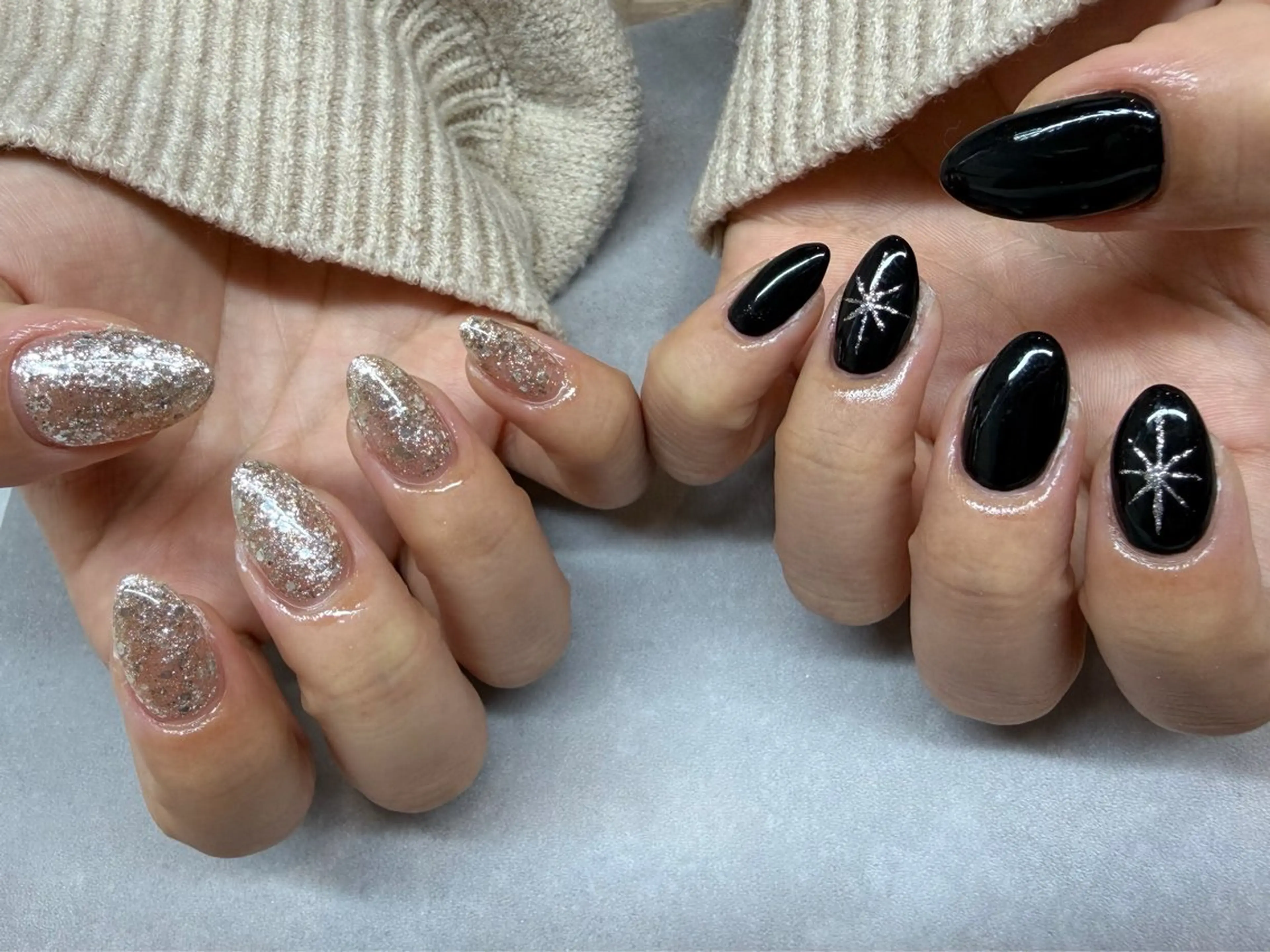 ネイル ハンドネイル ニュアンス/持ち込み 🪼yui🪼のネイルデザイン