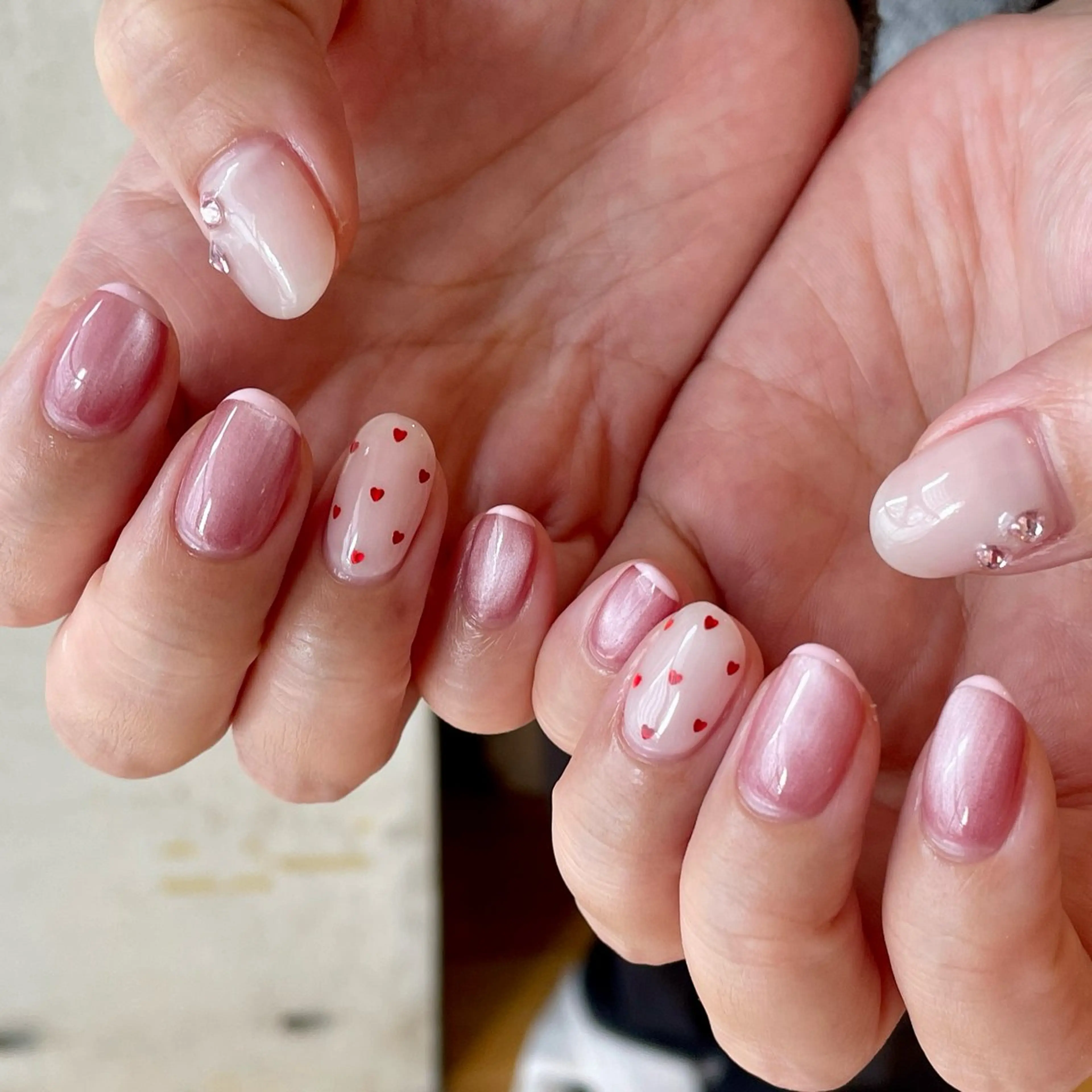 ネイル フレンチネイル ピンク 春ネイル ハンドネイル LUNI所属・LUNI 久屋大通 ˚✧₊⁎/ yuriのネイルデザイン