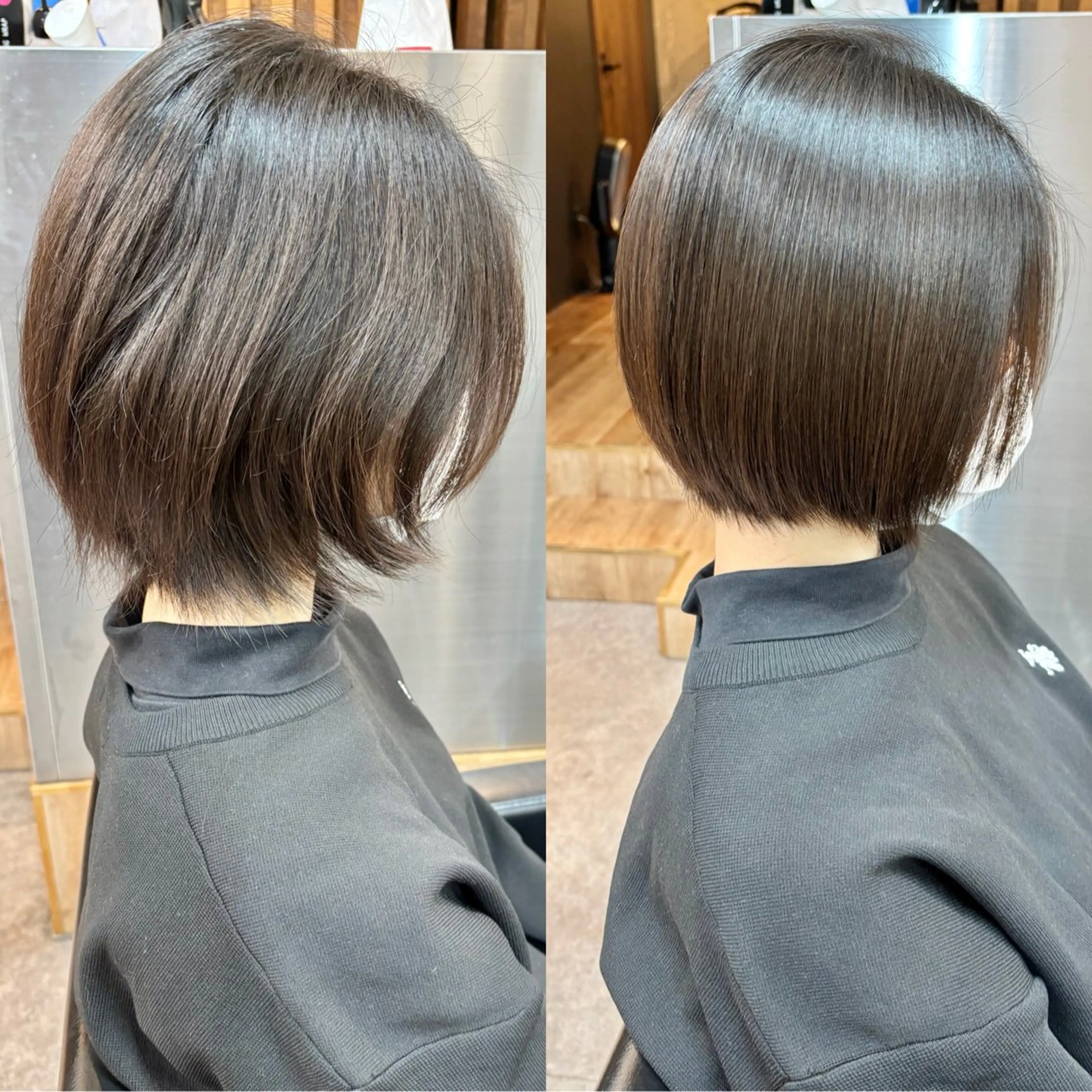 ショート パーマ カット 縮毛矯正 トリートメント ショートボブ髪質改善 縮毛矯正のプロ山道潤のヘアスタイル