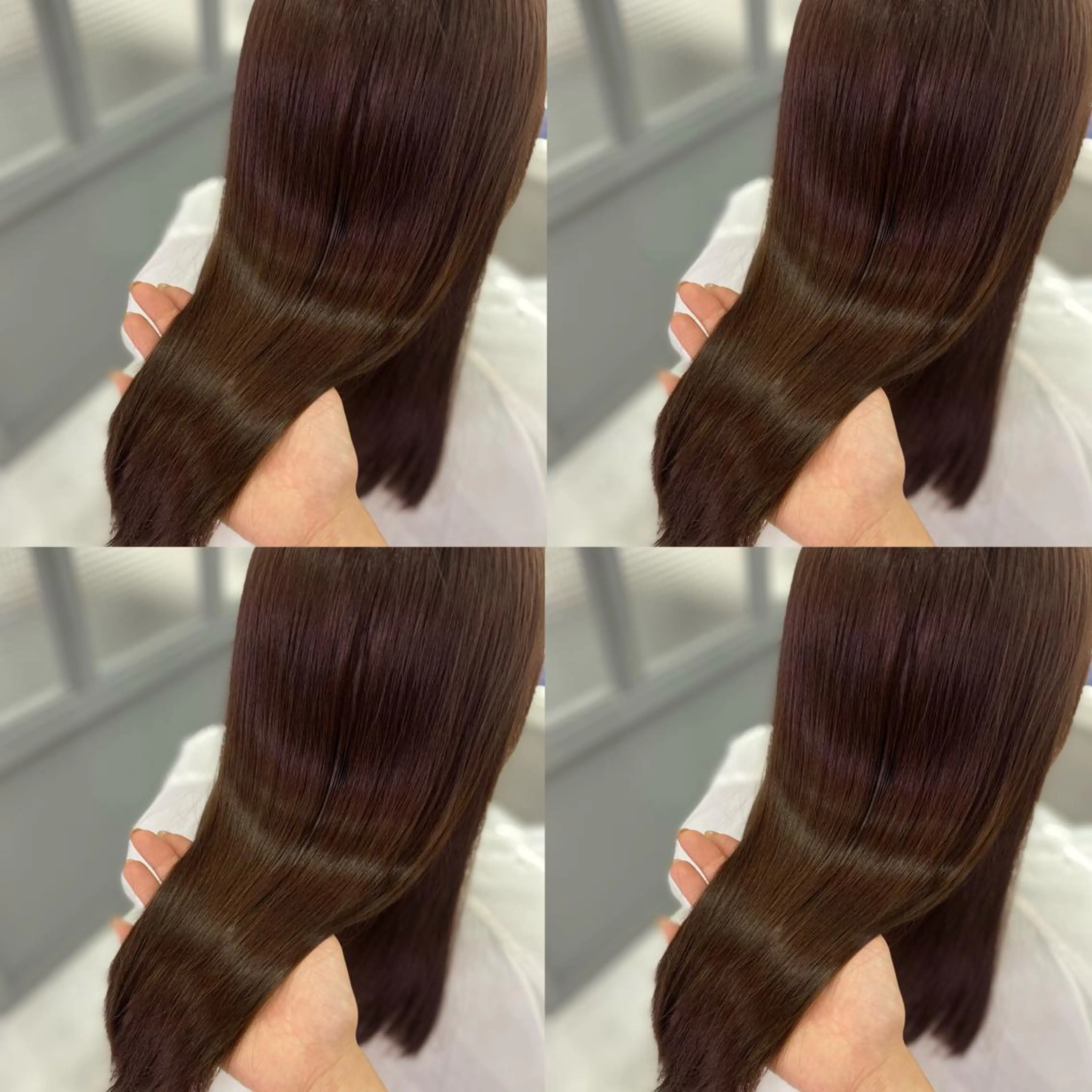 セミロング カラー カット ヘアカラー トリートメント 髪質改善×矯正🫧 韓国ヘアasamiのヘアスタイル