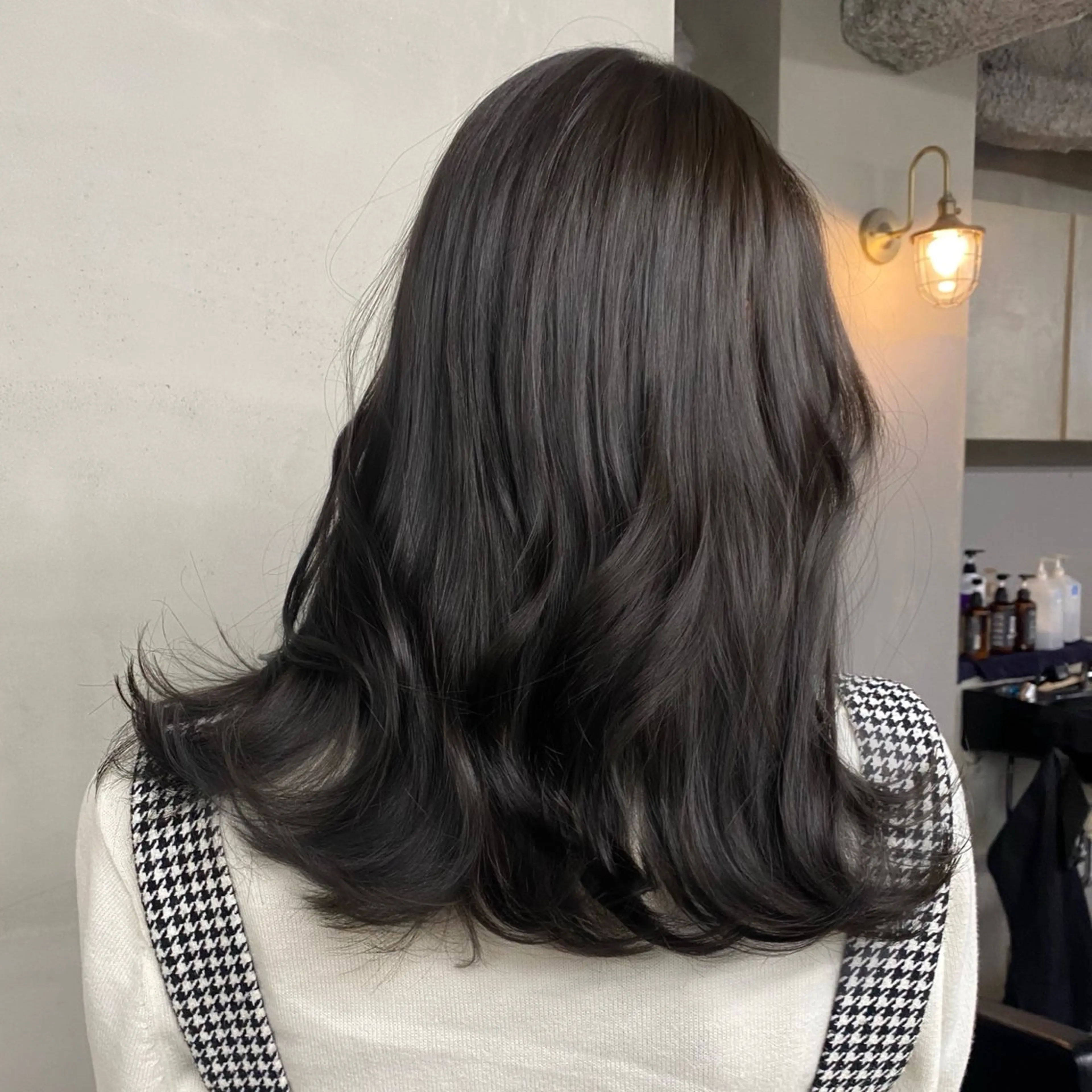 ロング カラー 新宿/韓国ヘア/ 髪質改善ストレートのヘアスタイル