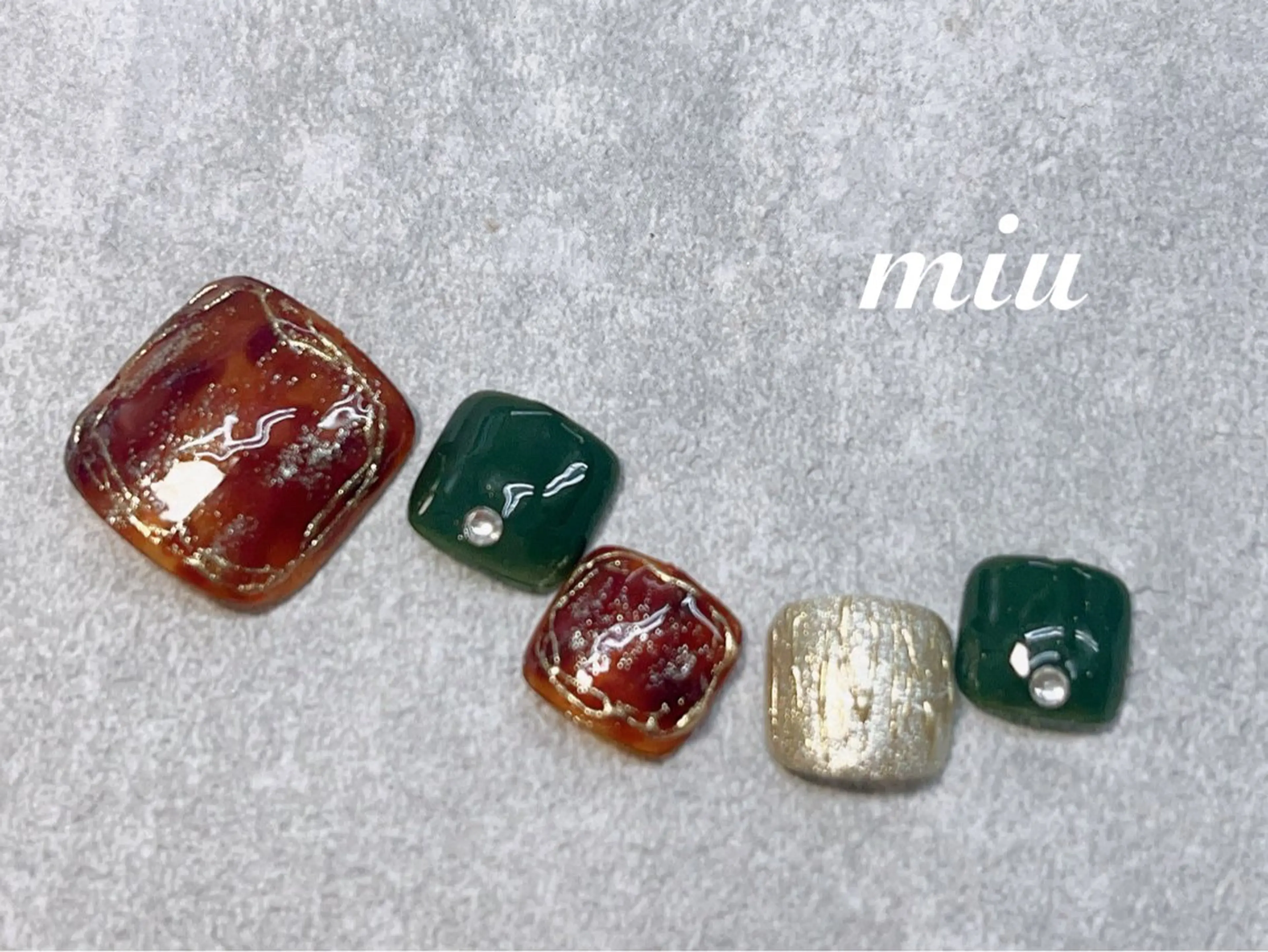 ネイル フットネイル miu nail 🐾mihoのネイルデザイン