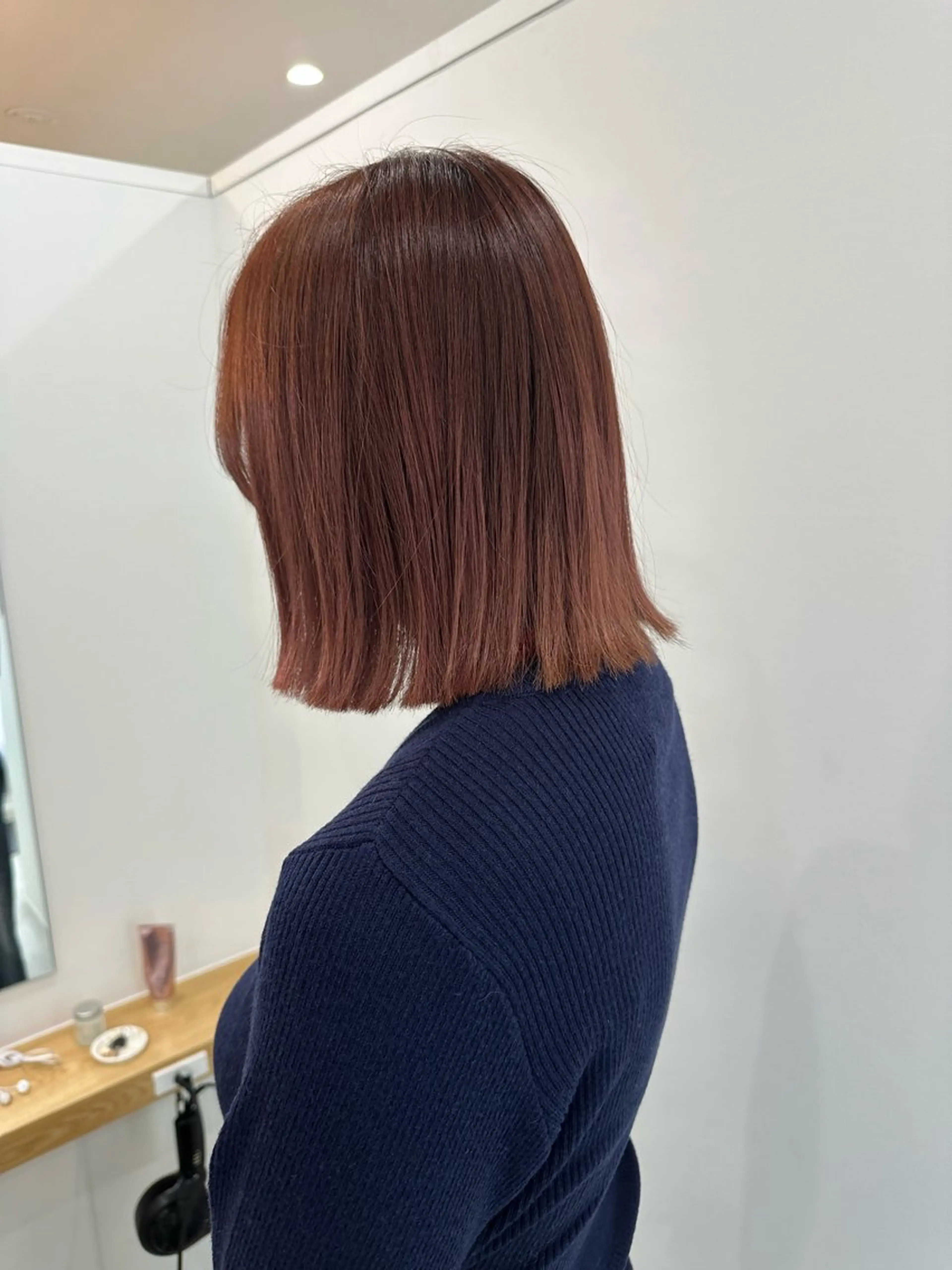 ミディアム カラー カット ヘアカラー トリートメント レイヤー/ナチュラル 💐nao.のヘアスタイル