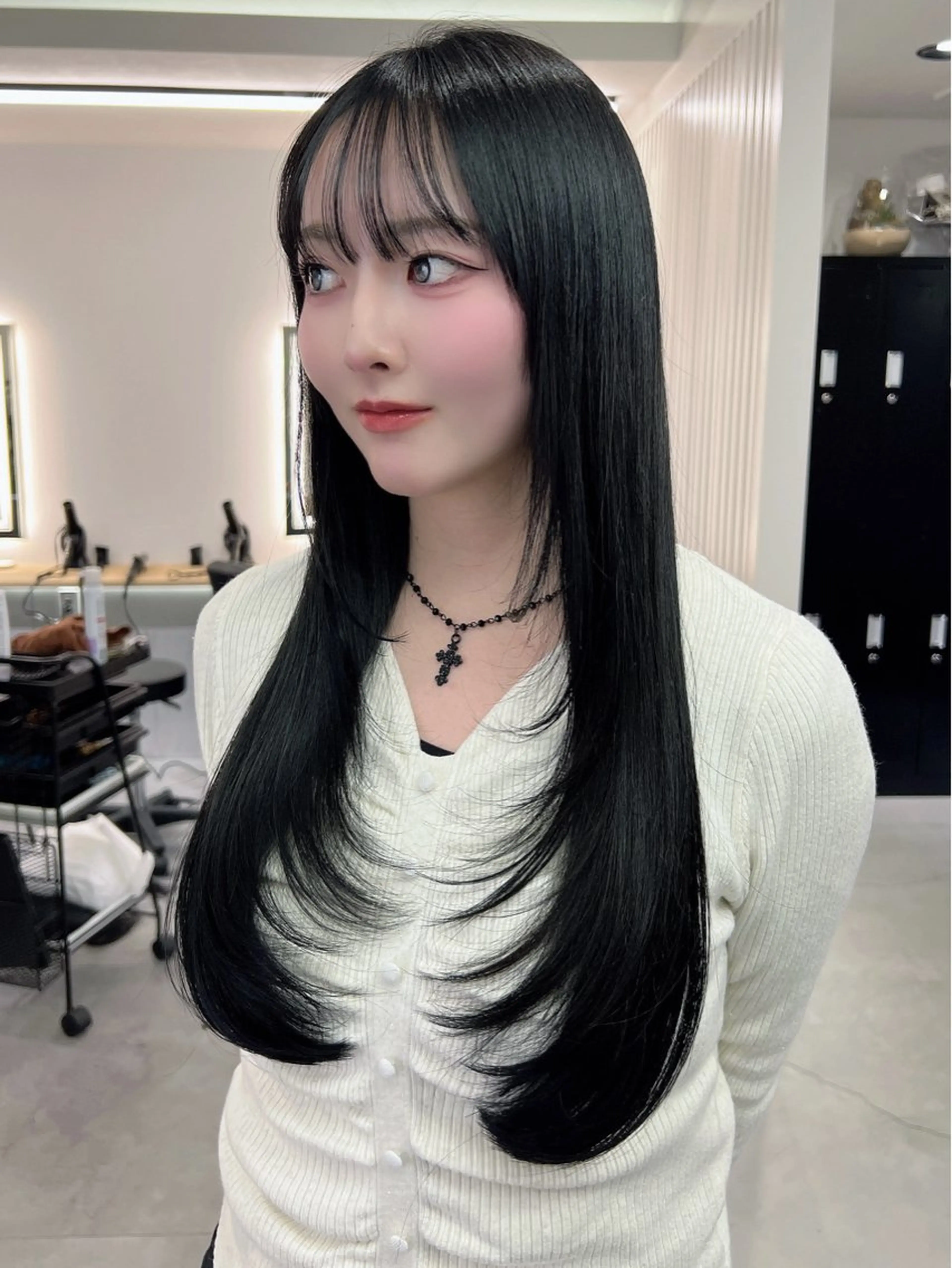 ロング カット ヘアカラー トリートメント レイヤー/髪質改善 SOA大槻 純也のヘアスタイル