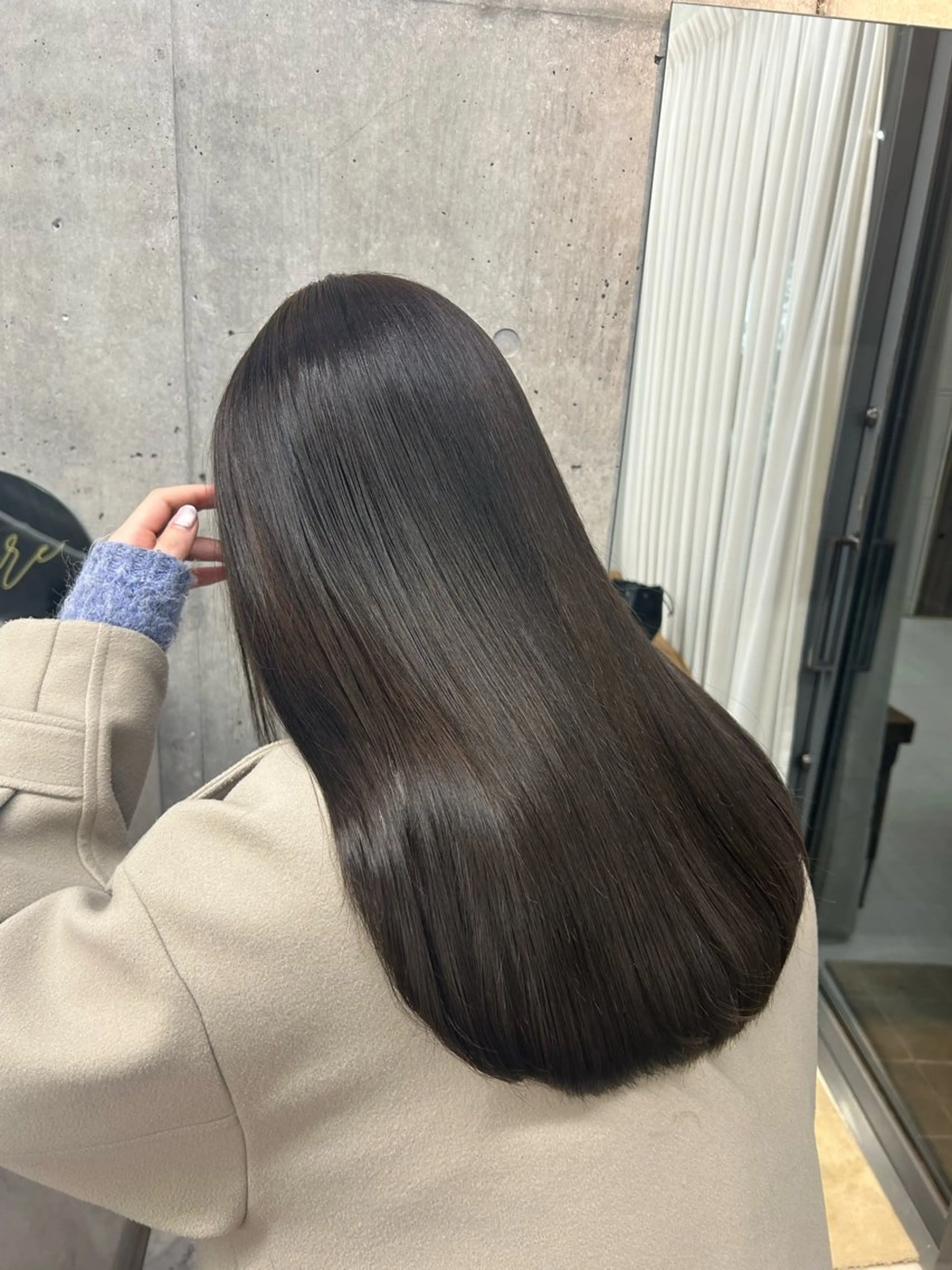 ロング 縮毛矯正 ヘアカラー トリートメント LOE Yuuka/42🩵のヘアスタイル