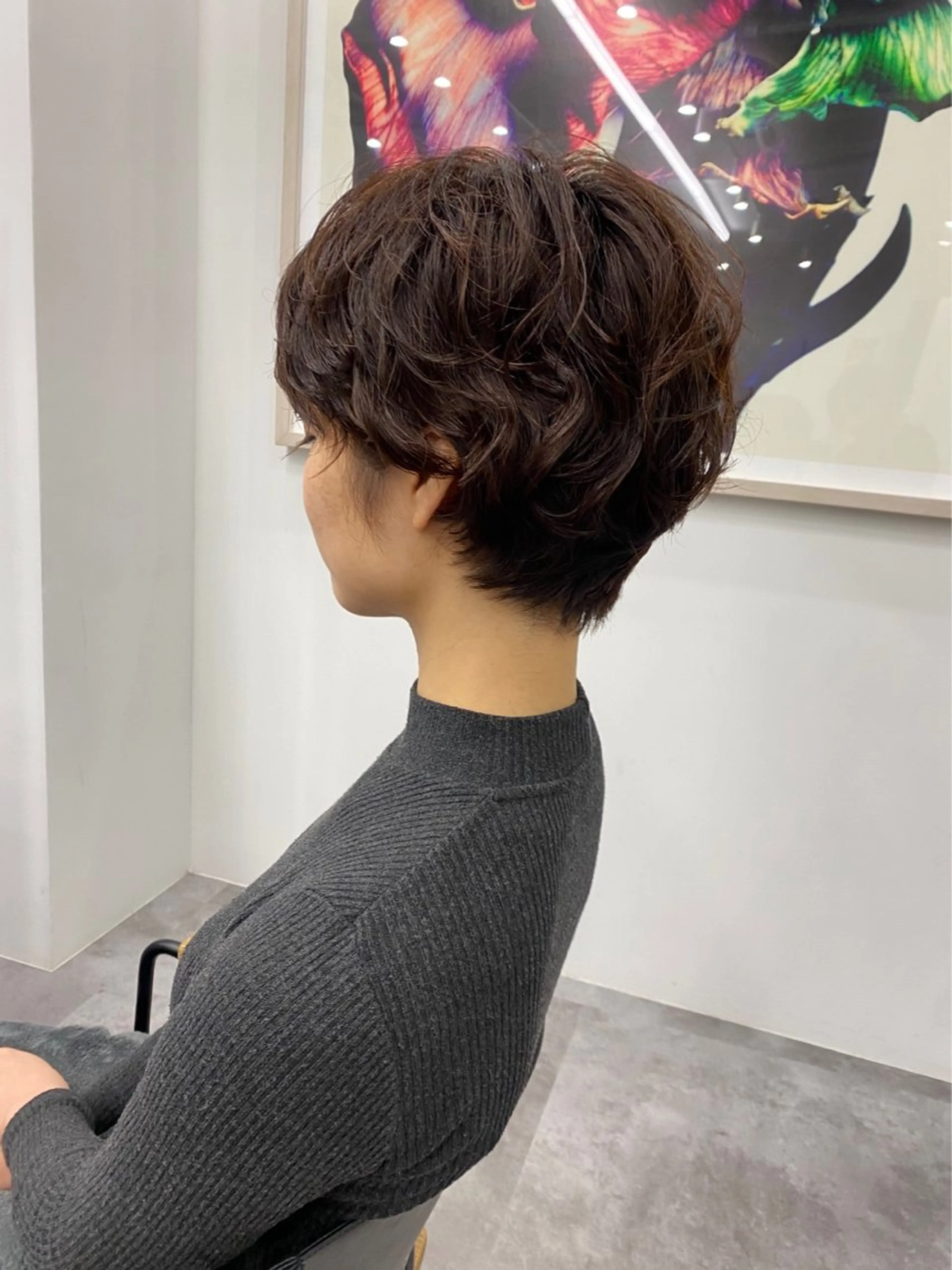 ショート カラー パーマ ヘアアレンジ レイヤー/メンズ🥑 マエダアズミ🥑のヘアスタイル