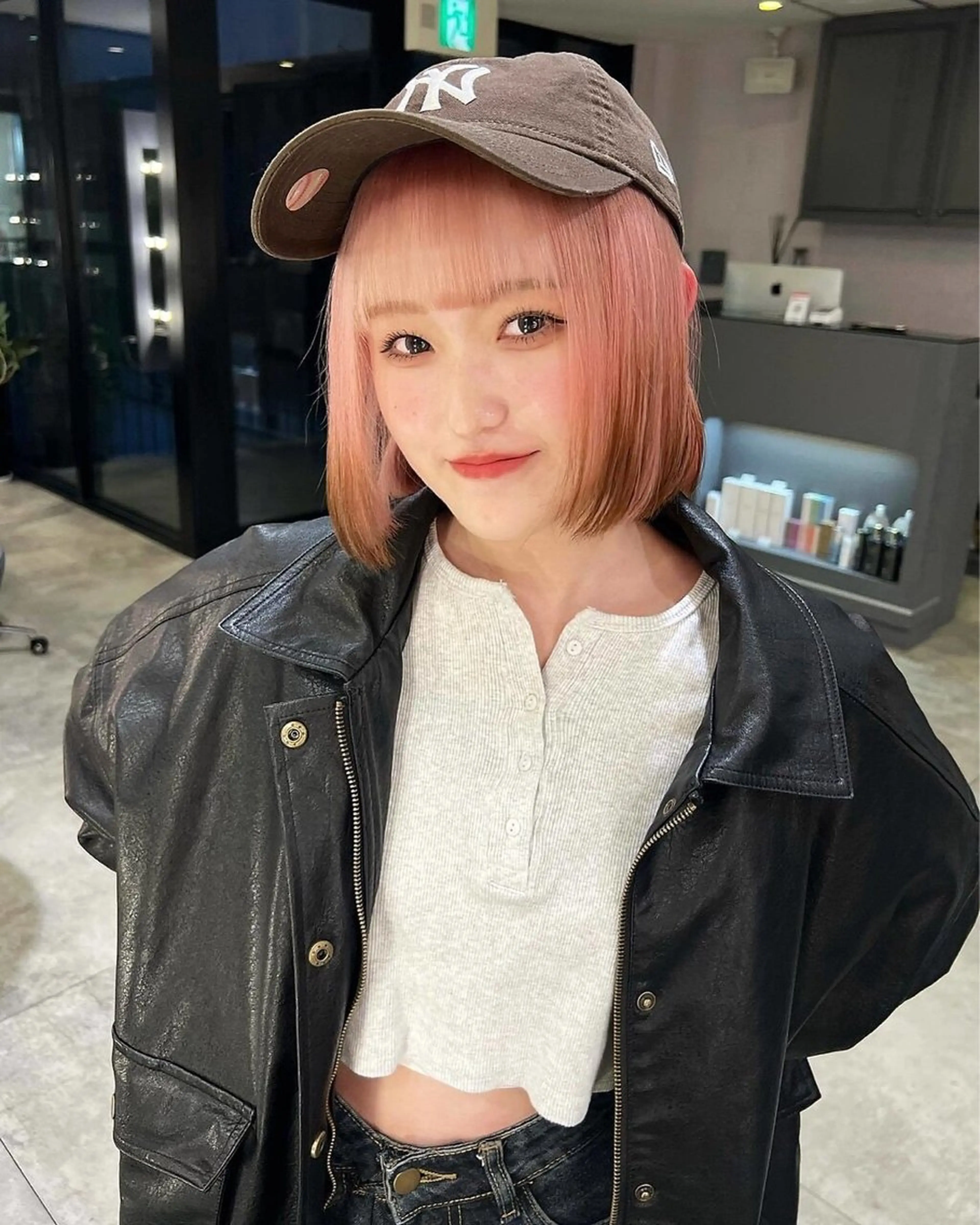 ショート カラー 髪質改善 Noe心斎橋店のヘアスタイル