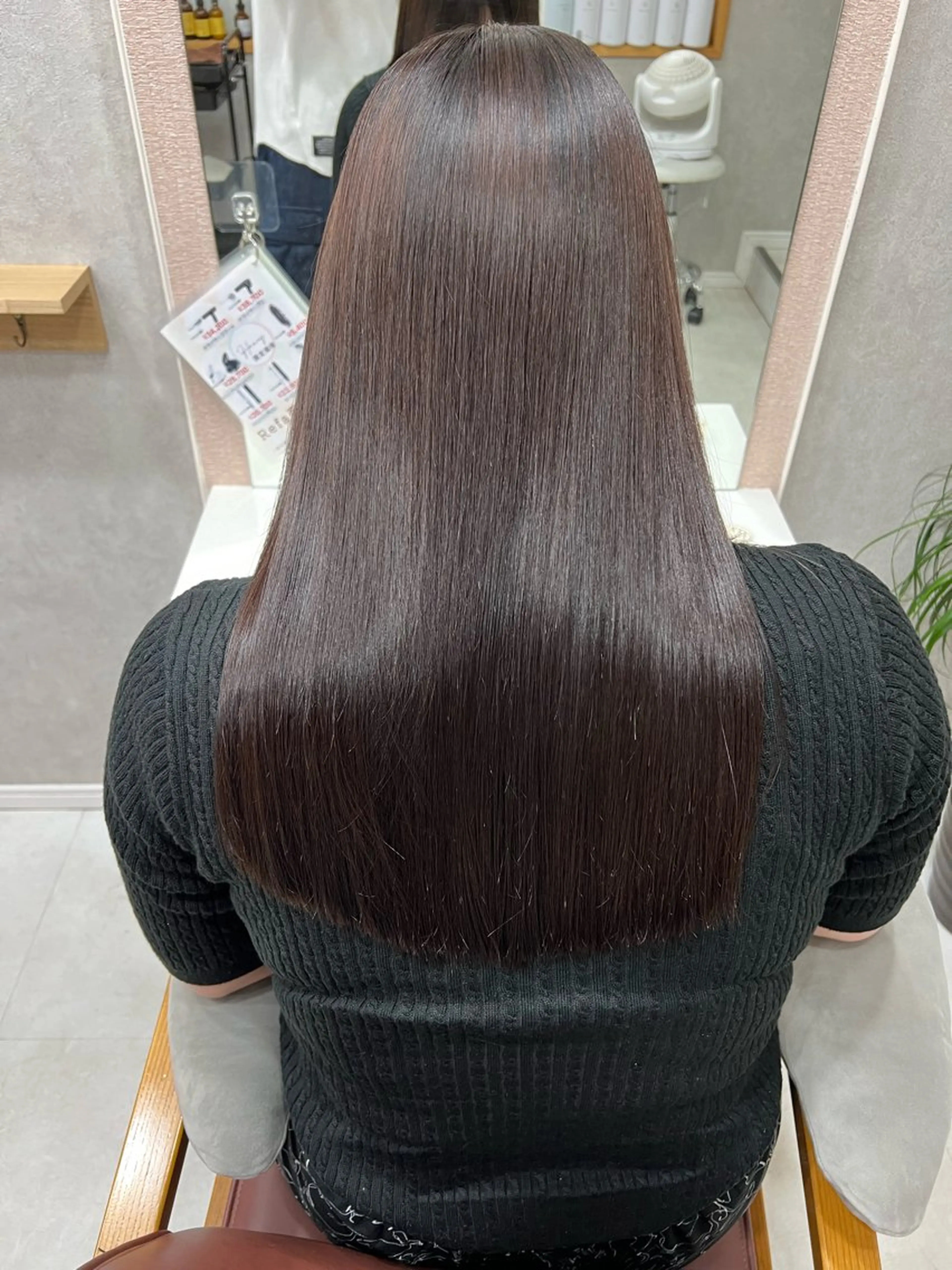 ロング 縮毛矯正 🐝Haney .haruka🐝のヘアスタイル