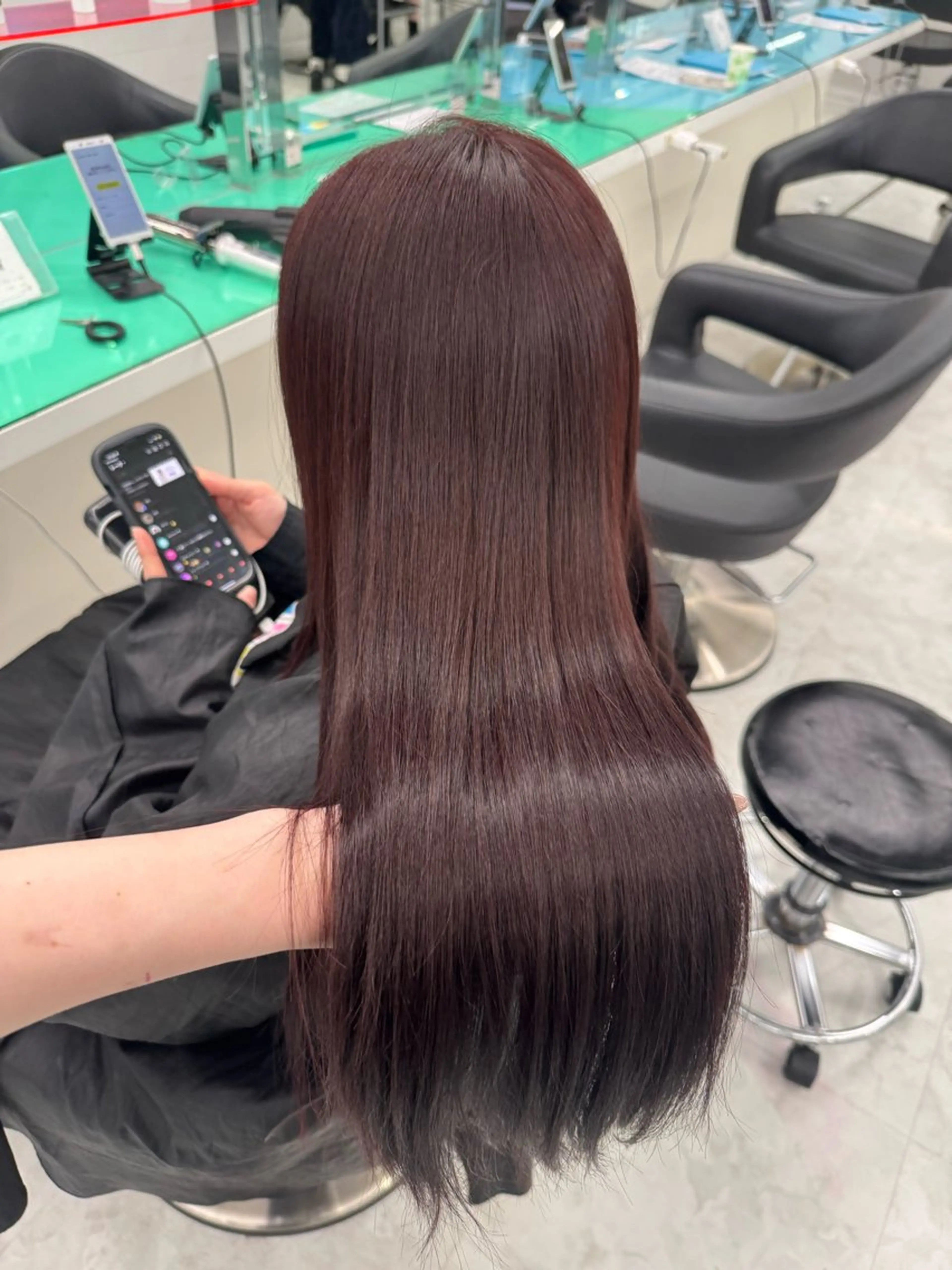 ロング カラー ヘアカラー ダメージレスハイ トーン💖kanonのヘアスタイル