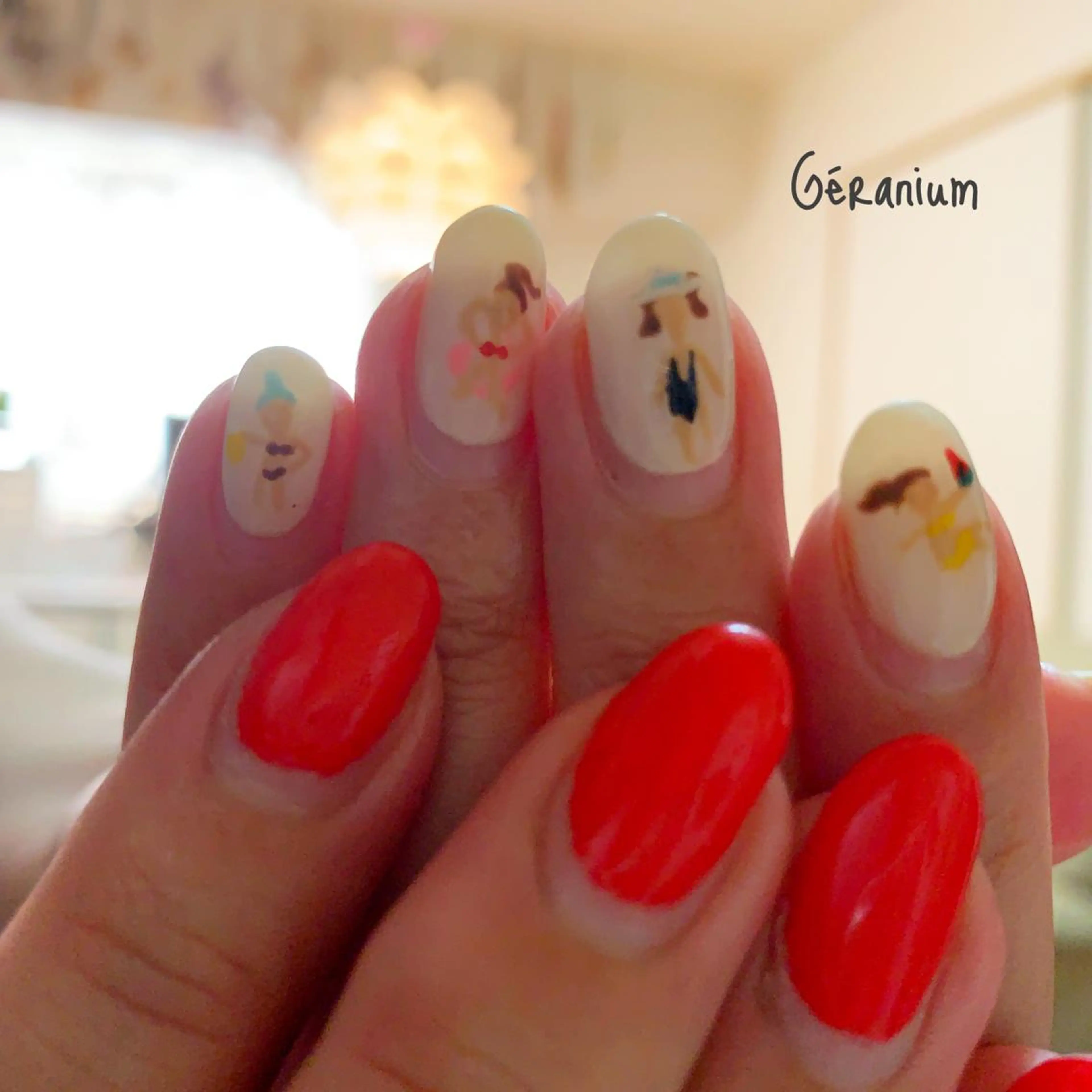 ネイル ハンドネイル フットネイル GéRanium Harukaのネイルデザイン