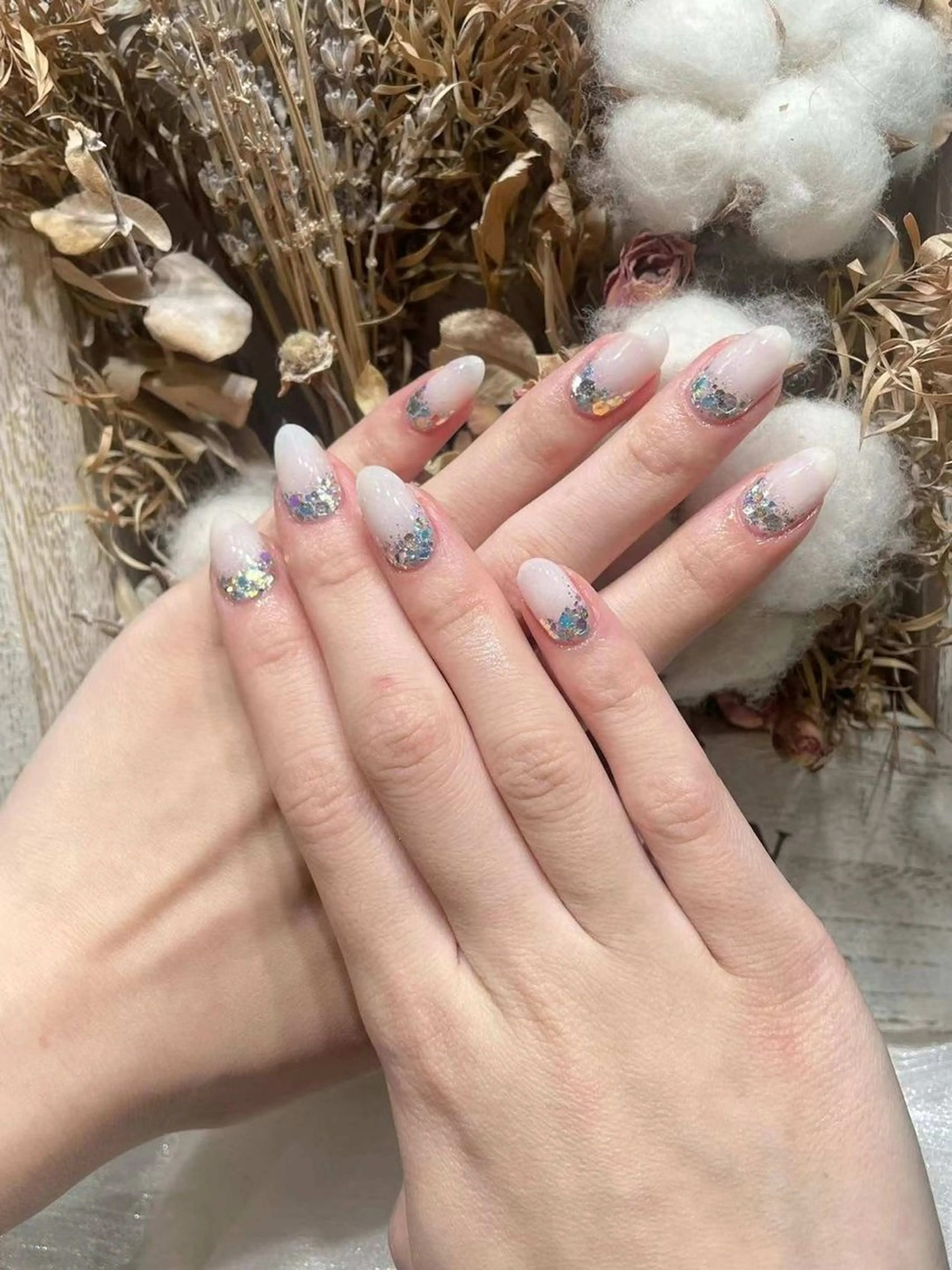 ネイル アートネイル フラワーネイル フットネイル ジェルネイル ラメ(グリッター) Babarla nailのネイルデザイン