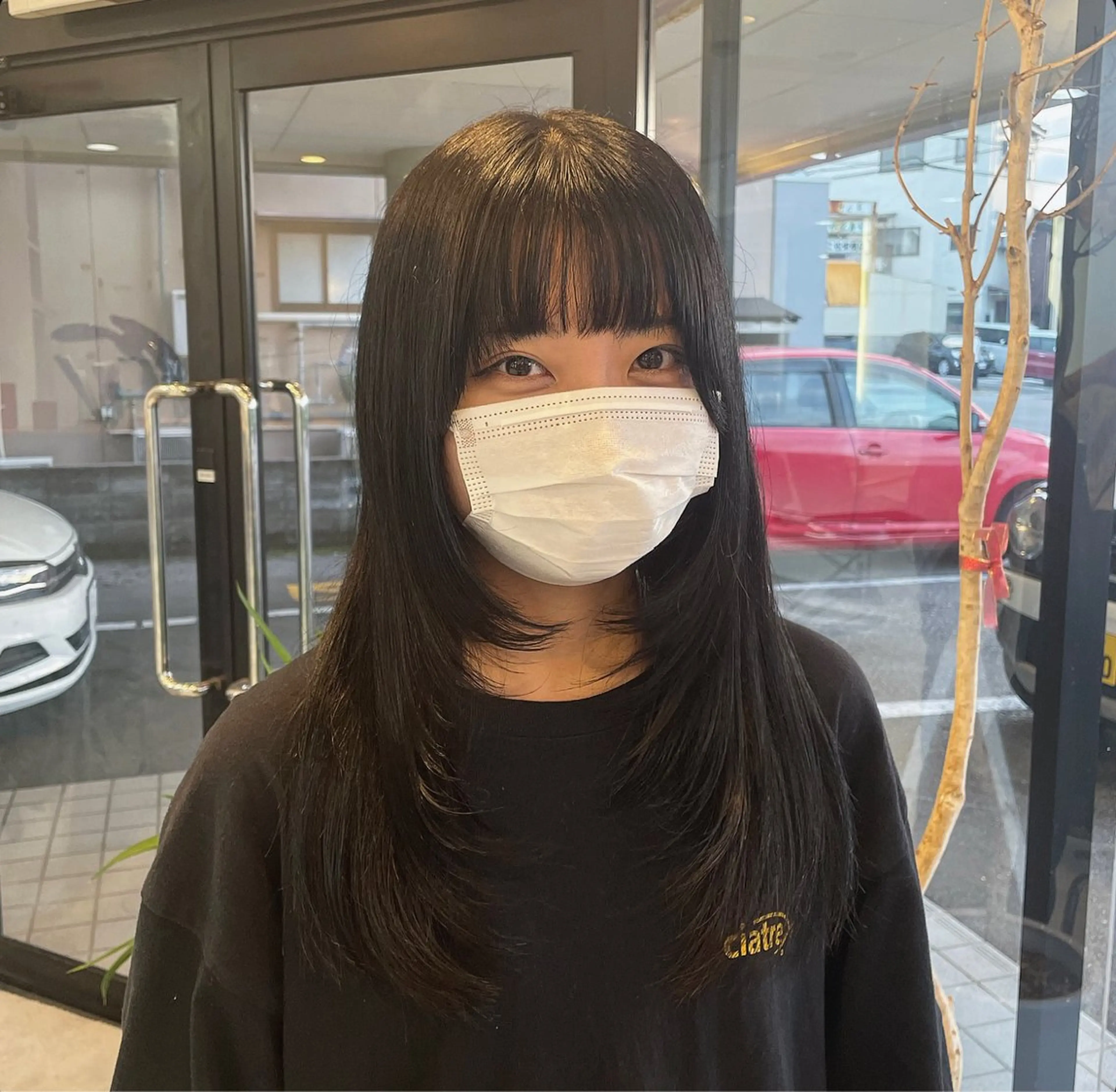 ロング レイヤーカット 前川 瑞希のヘアスタイル