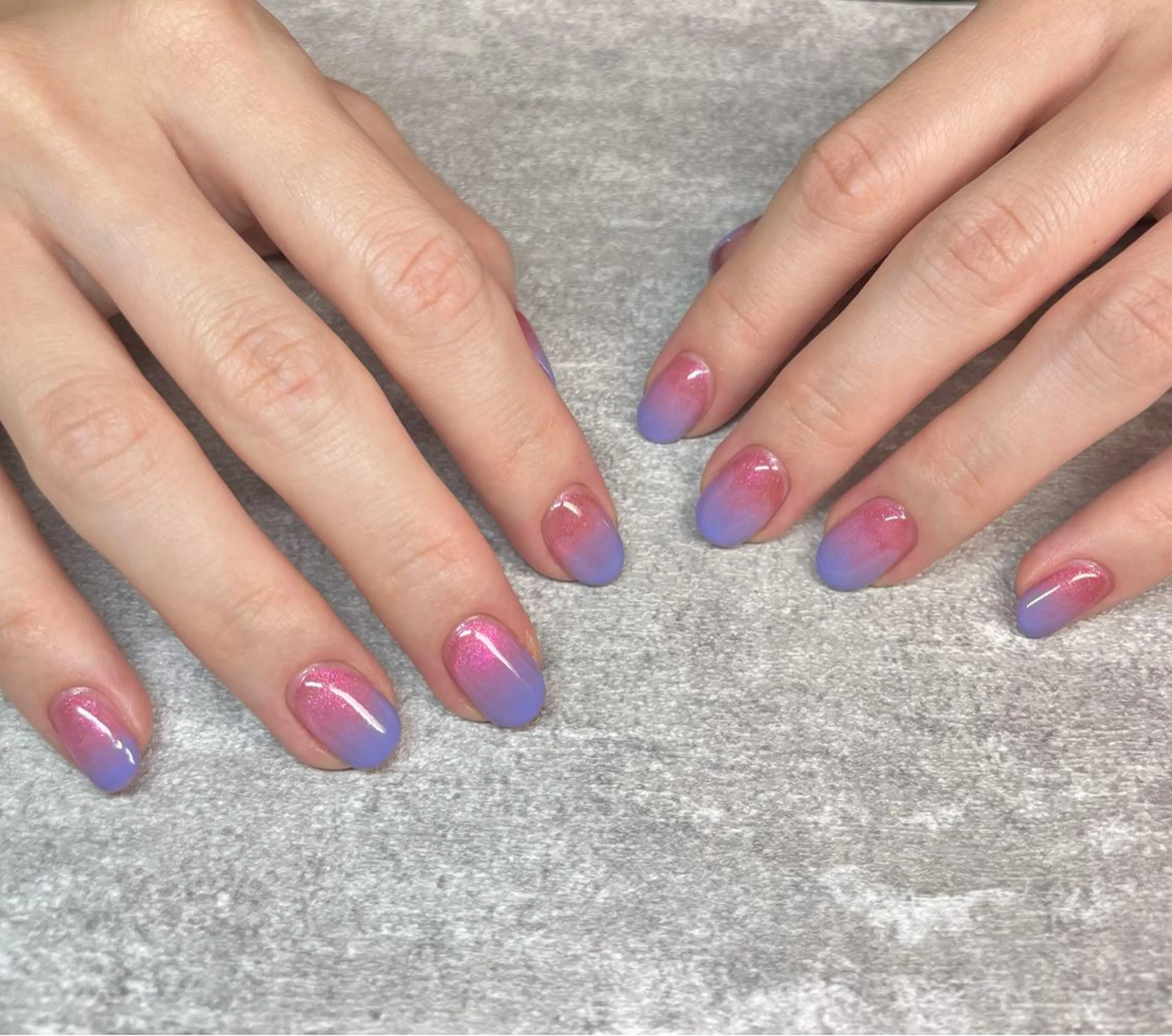 ネイル ブルー マグネットネイル 持ち込み ハンドネイル フットネイル with hues AYAのネイルデザイン