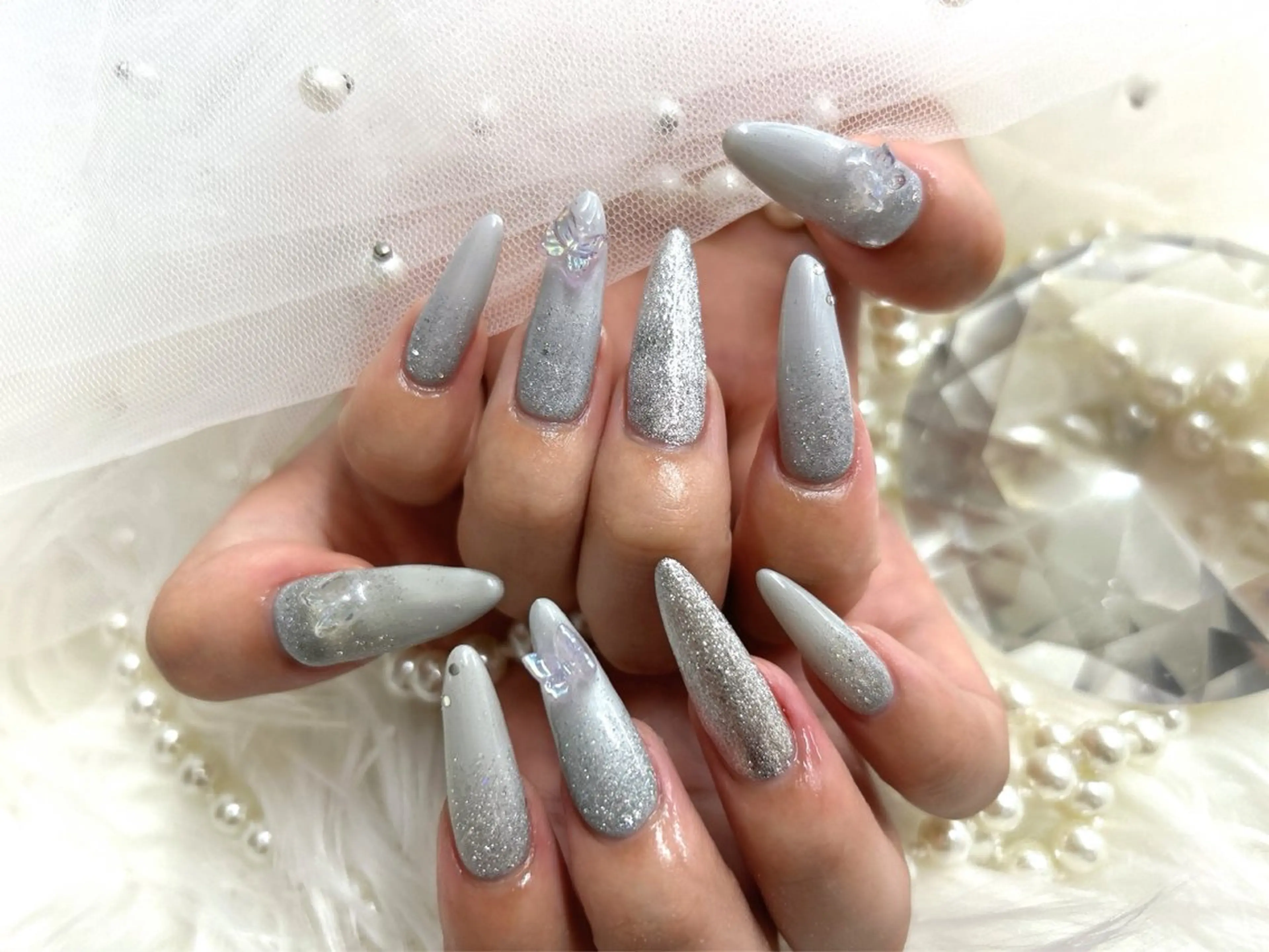 ロング ハンドネイル Nailsalon Angeのネイルデザイン