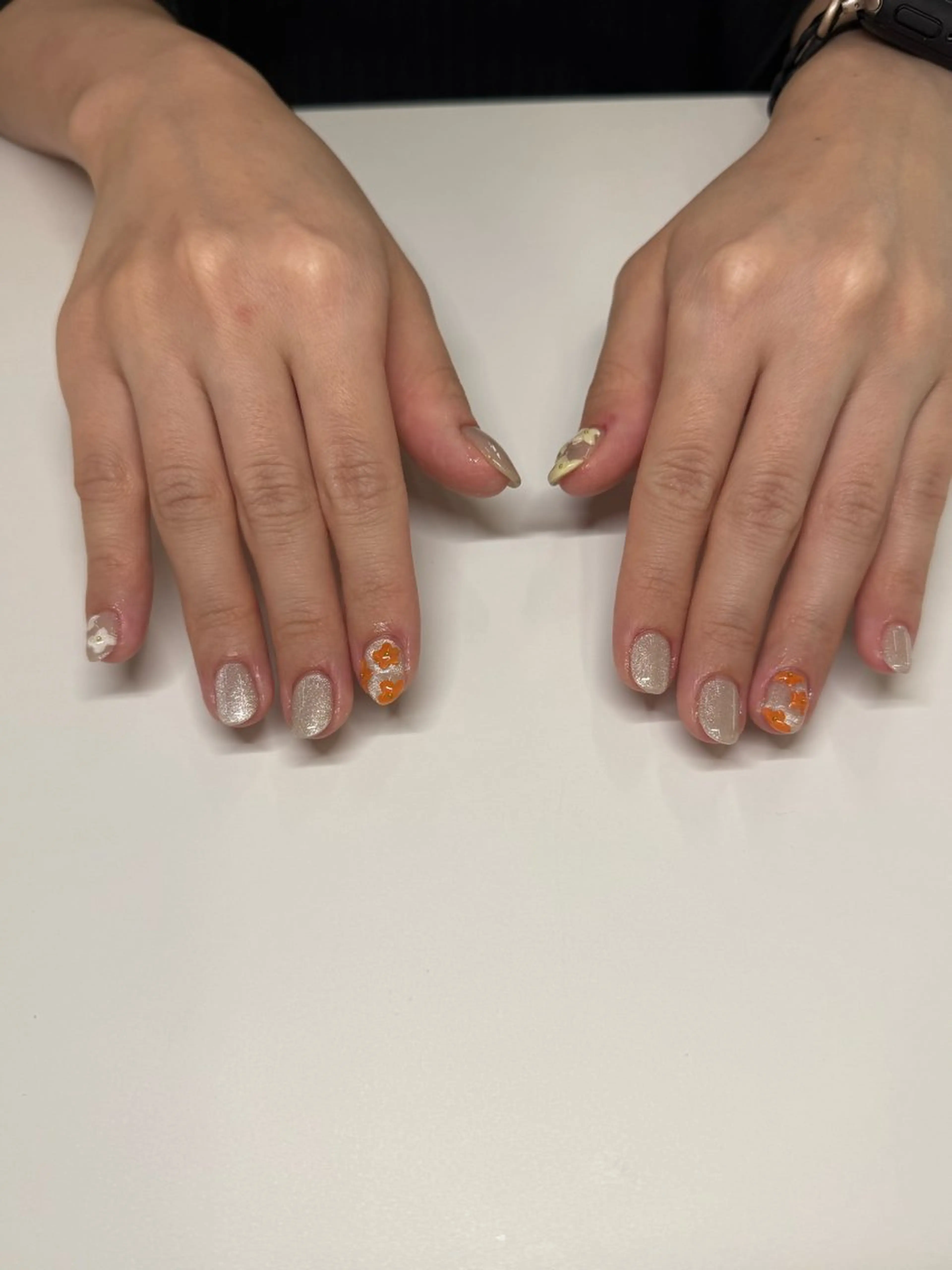 ネイル フラワーネイル ぷっくりネイル ナリス化粧品 MIMIPARUNのネイルデザイン