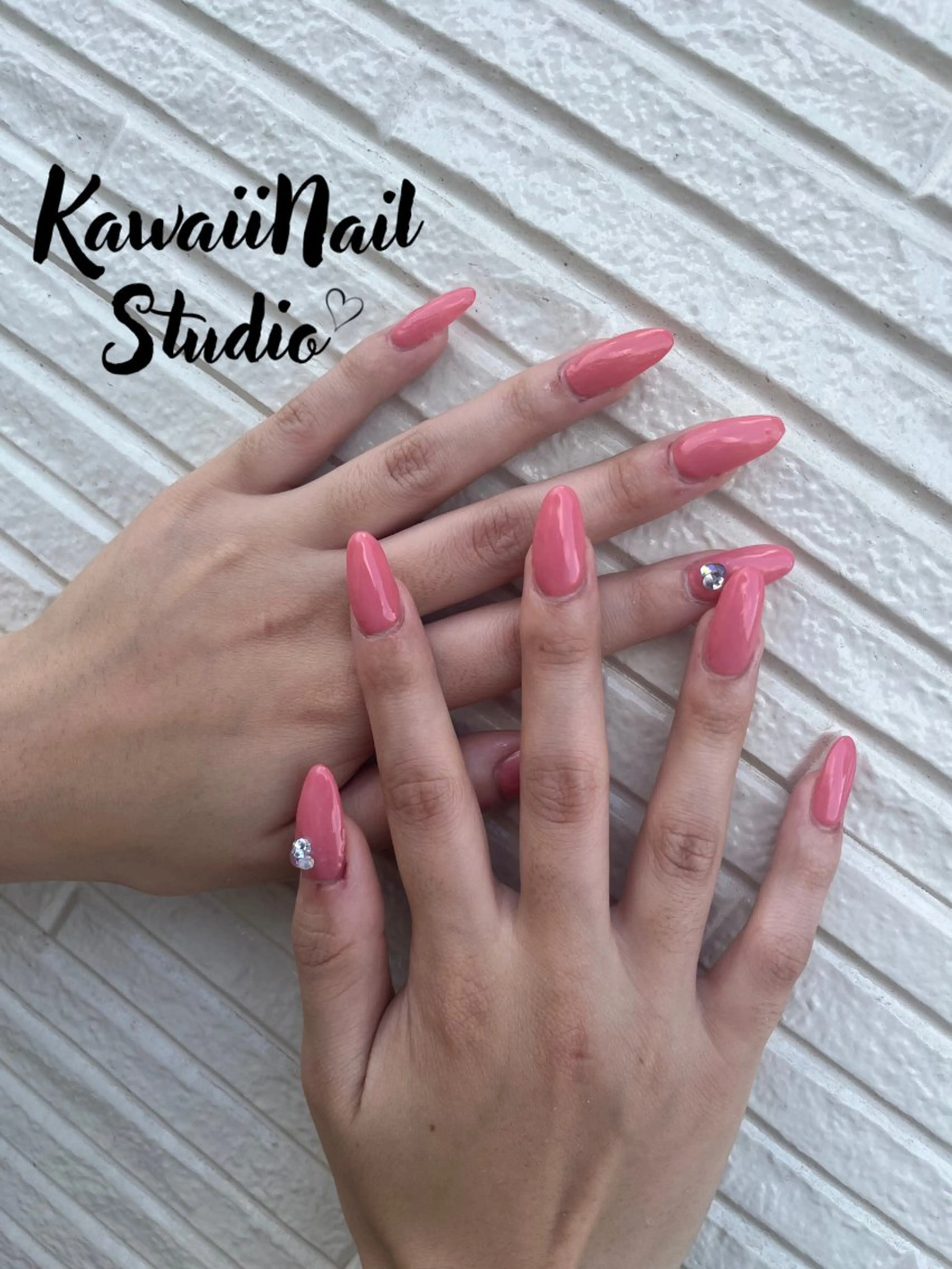 ネイル 長さ出し ジェルネイル ワンカラーネイル Kawaiinail studioのネイルデザイン
