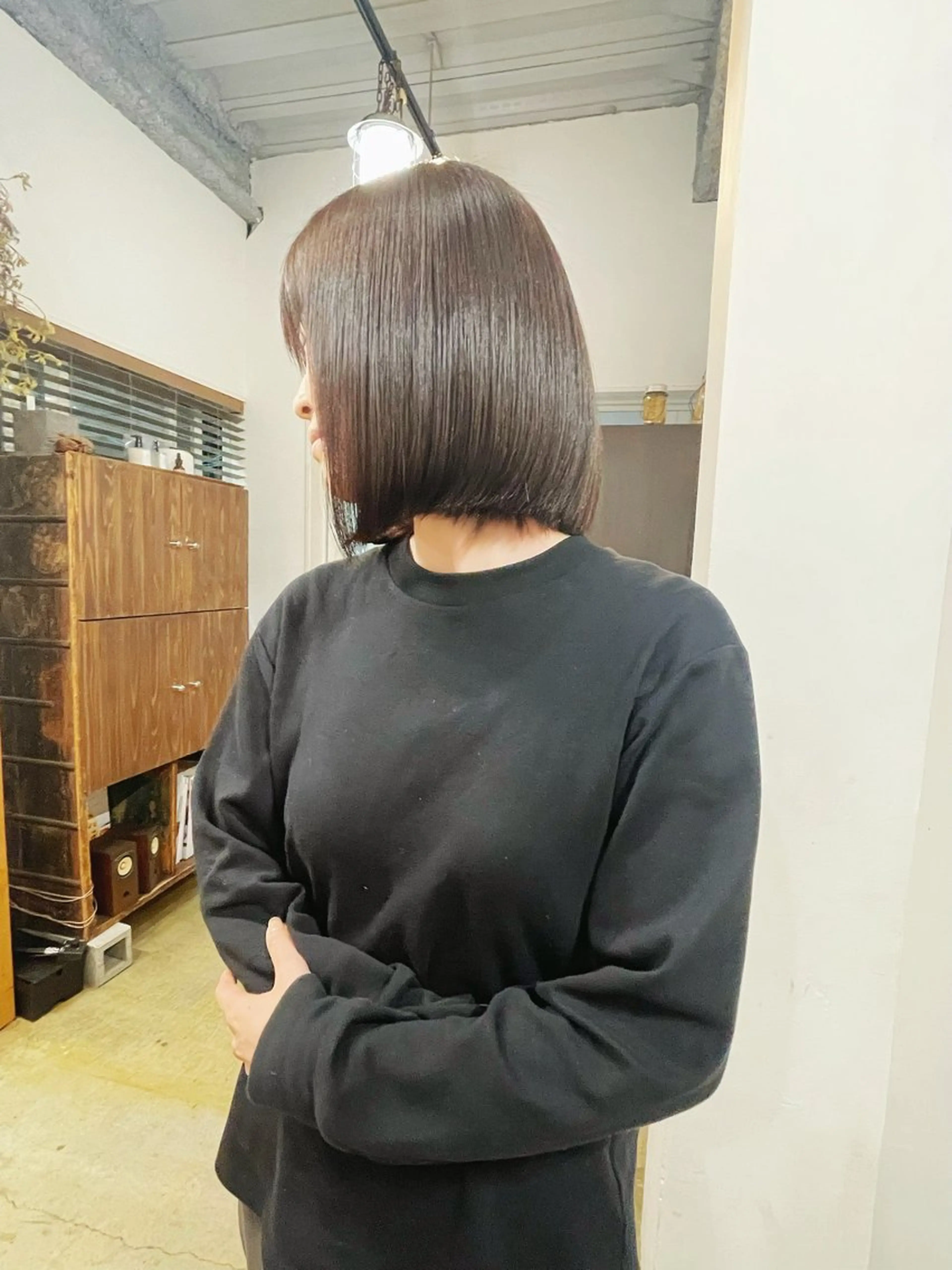 ミディアム カラー ブラウンカラー 髪も心も健康に🤎 原亜希子のヘアスタイル