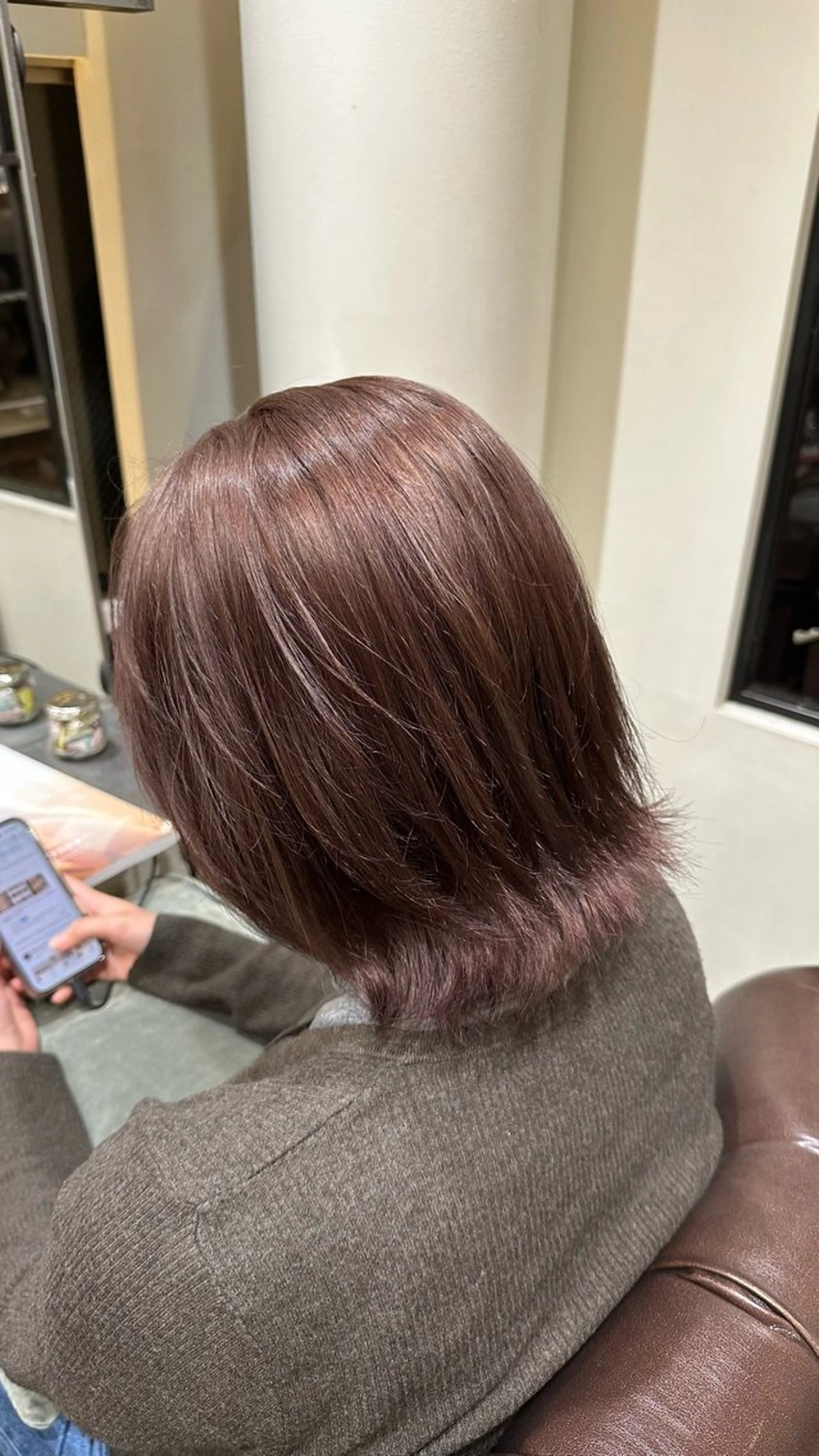 カラー グレージュ ヘアカラー 新屋敷 拓大のヘアスタイル