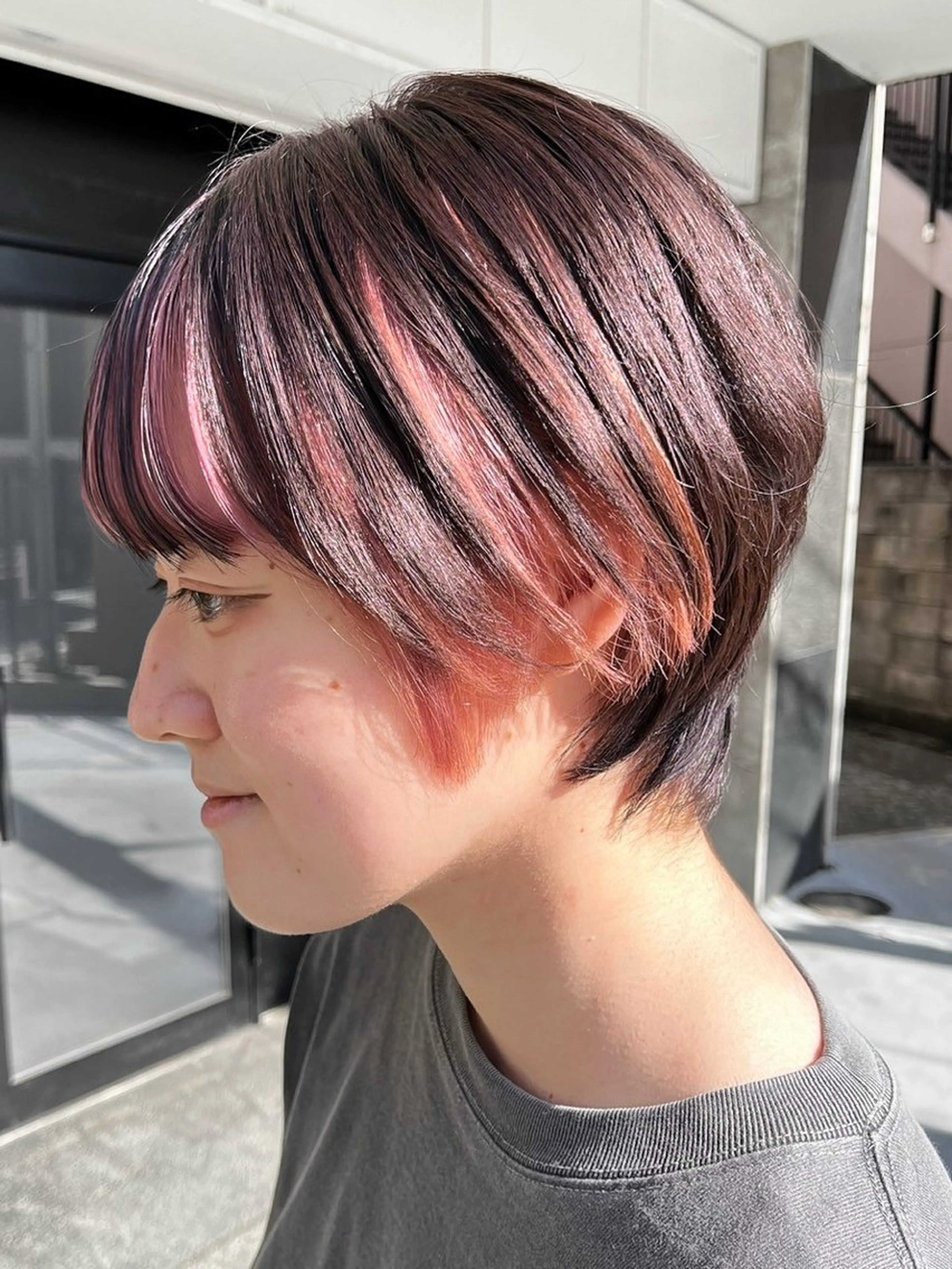 ショート カット ヘアカラー トリートメント ハイトーン/韓国風/ 艶髪/吉祥寺のヘアスタイル