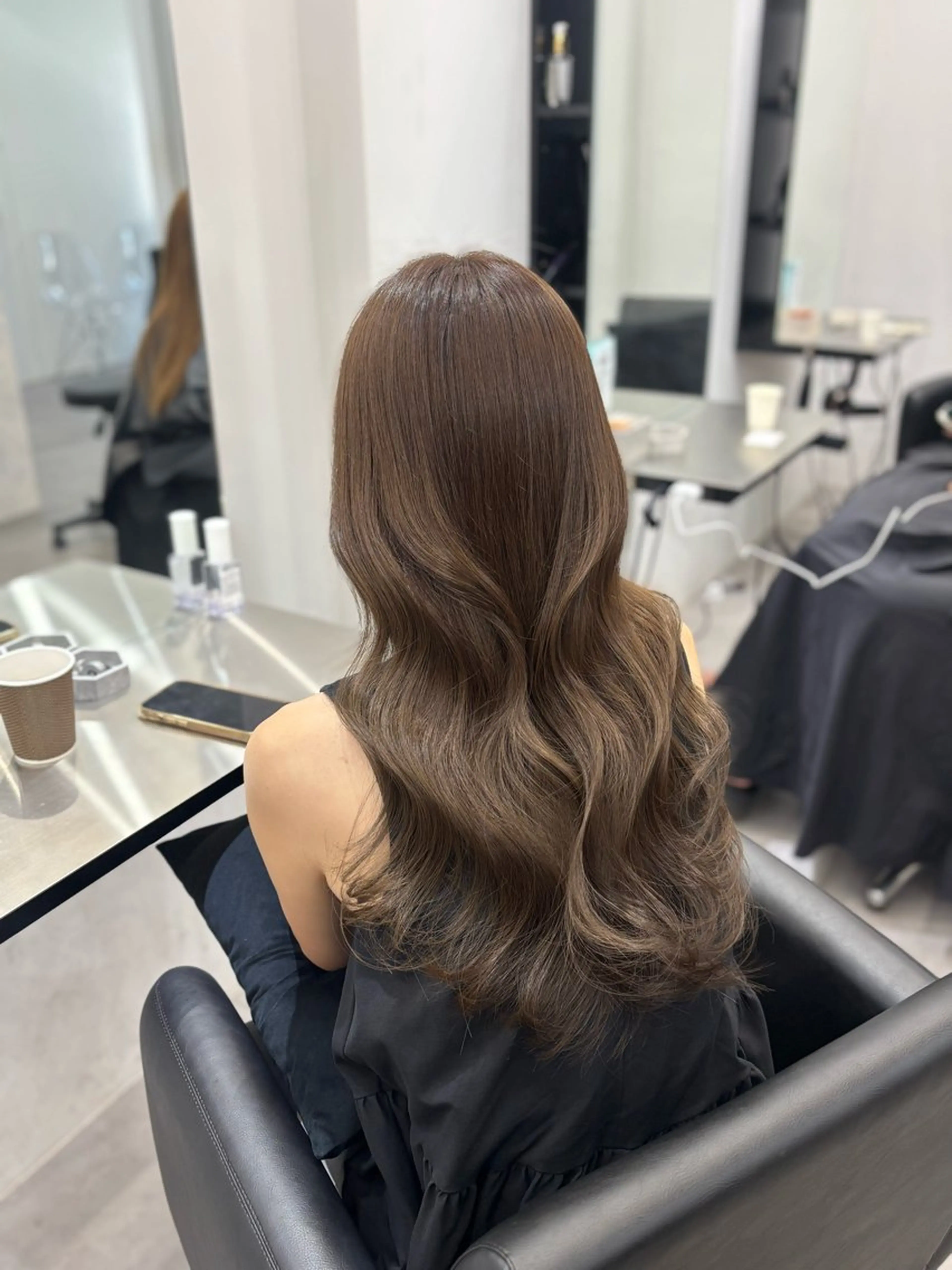 ロング くせ毛 髪質改善 カット ヘアカラー トリートメント 艶髪/縮毛矯正/ Core mikuaのヘアスタイル