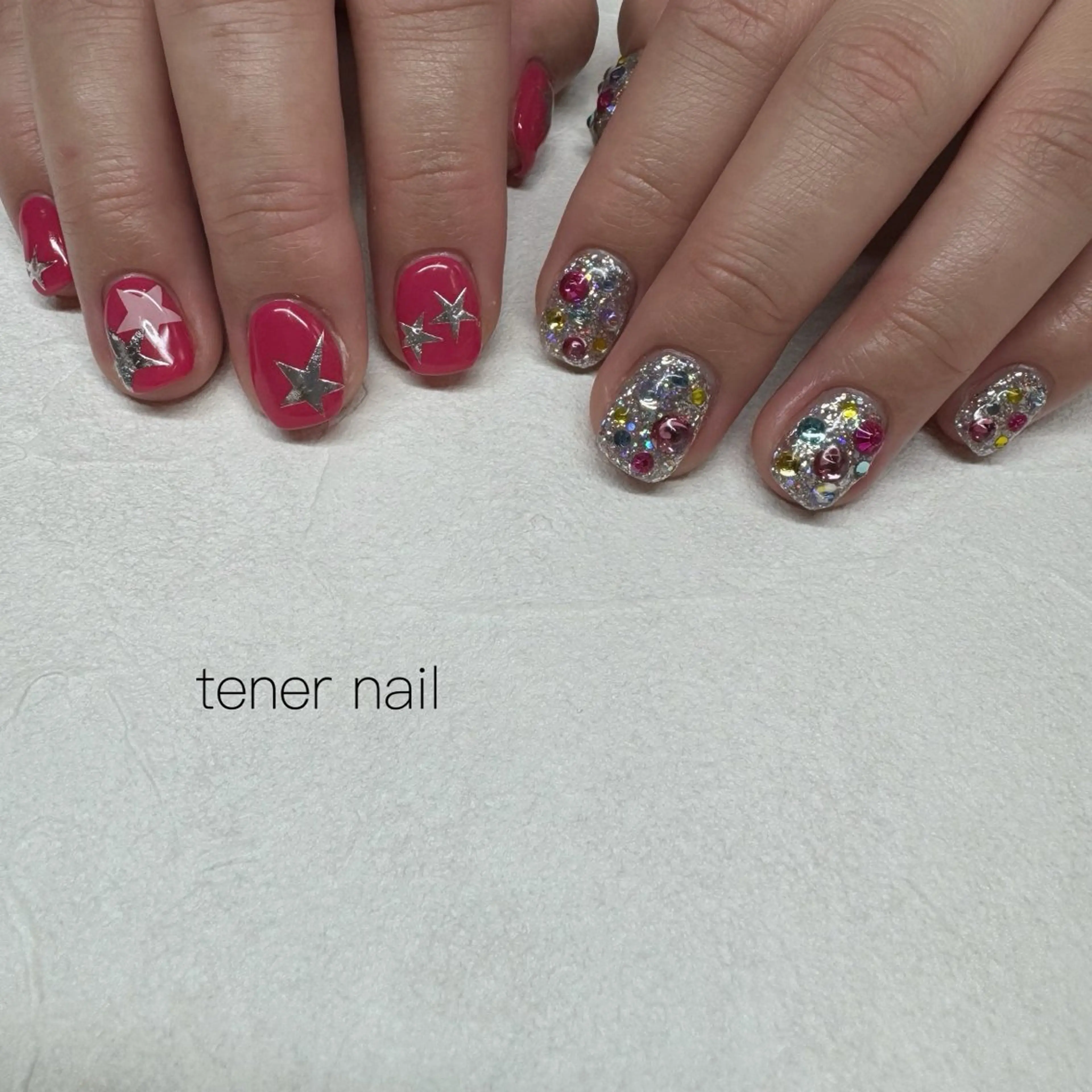 ネイル アートネイル スカルプネイル ショートネイル ハンドネイル テネルネイル tener nailのネイルデザイン