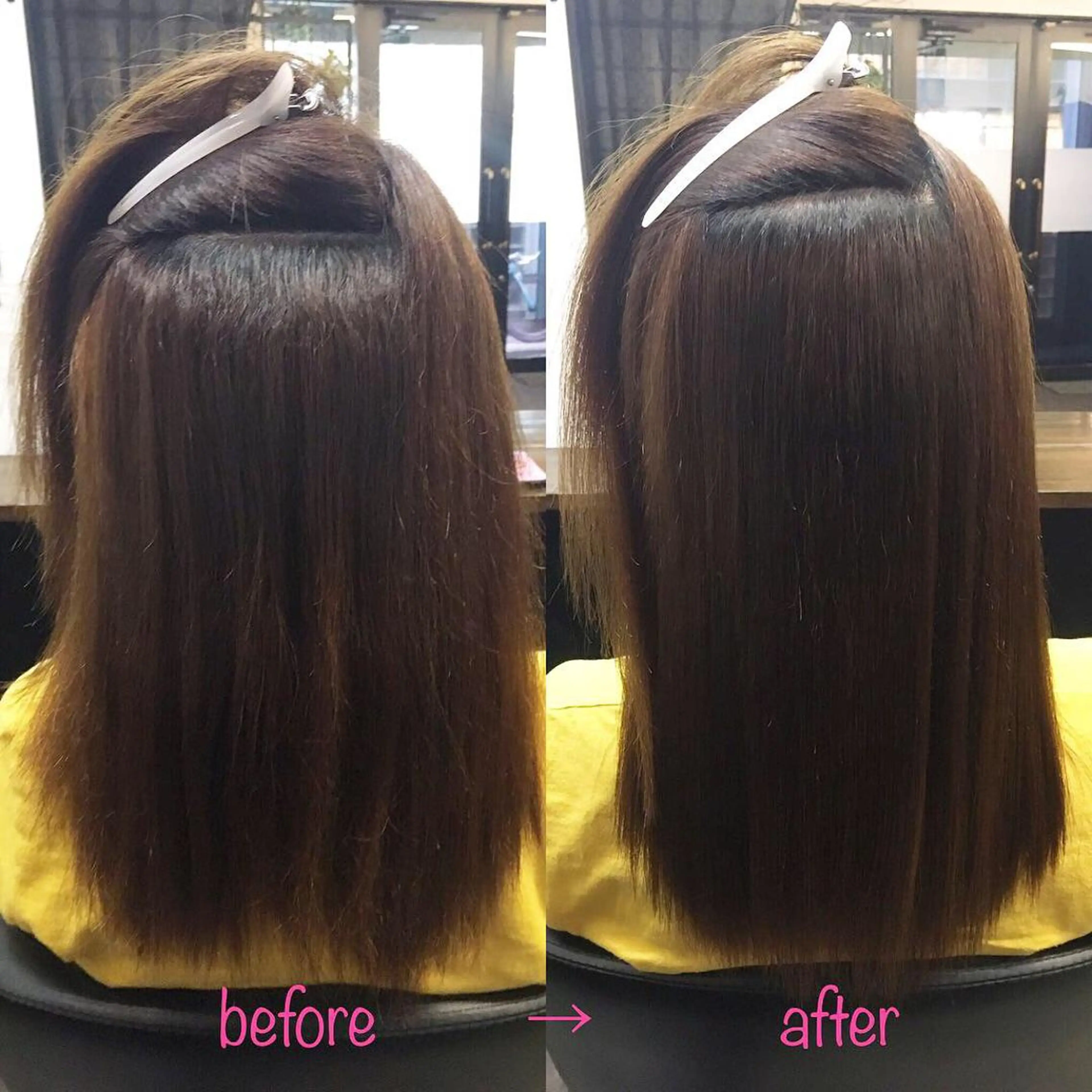 セミロング 縮毛矯正&髪質改善 MAILHAIRのヘアスタイル