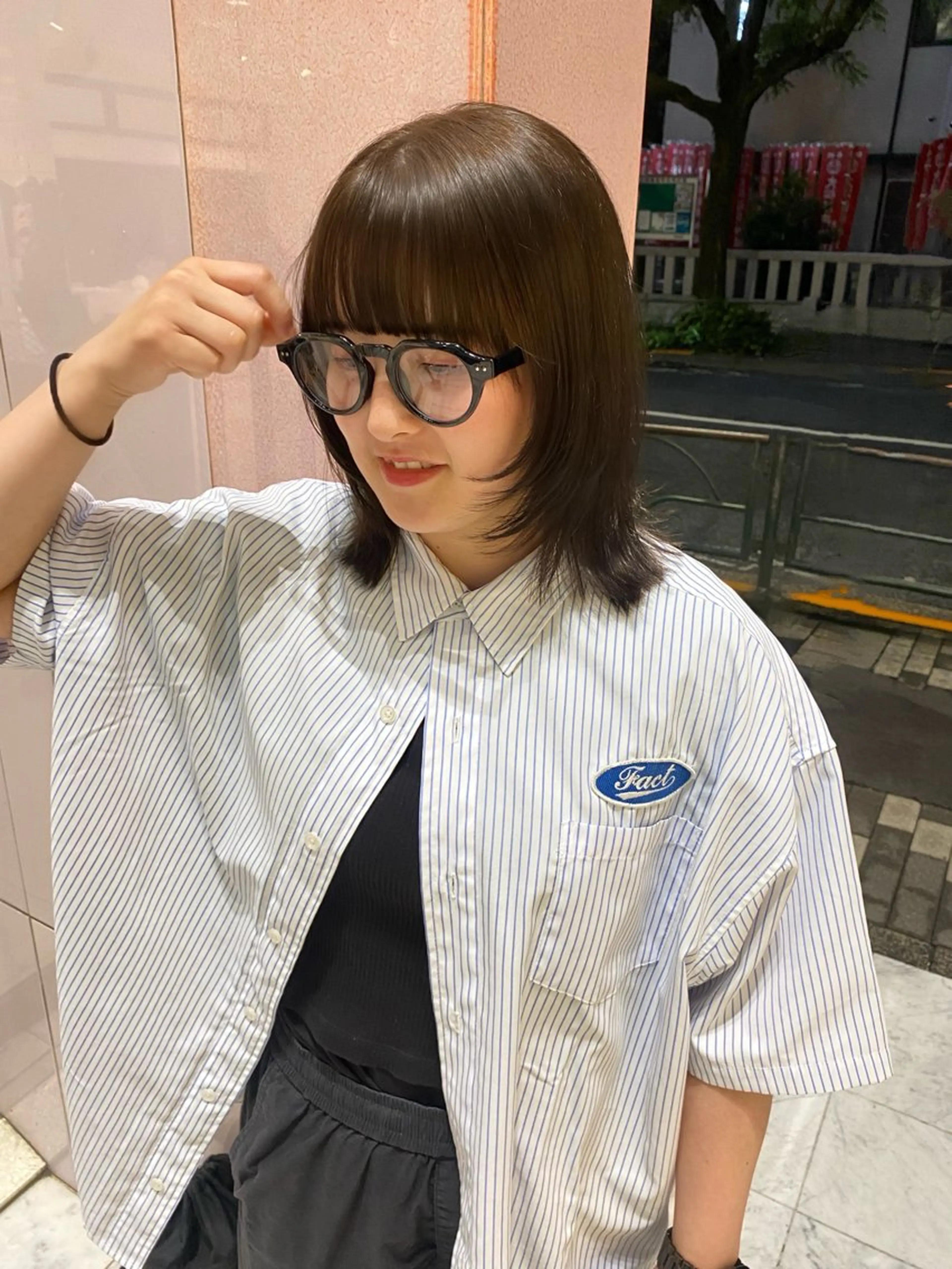 ミディアム カラー riria/ボブ /透明感カラー🎀のヘアスタイル