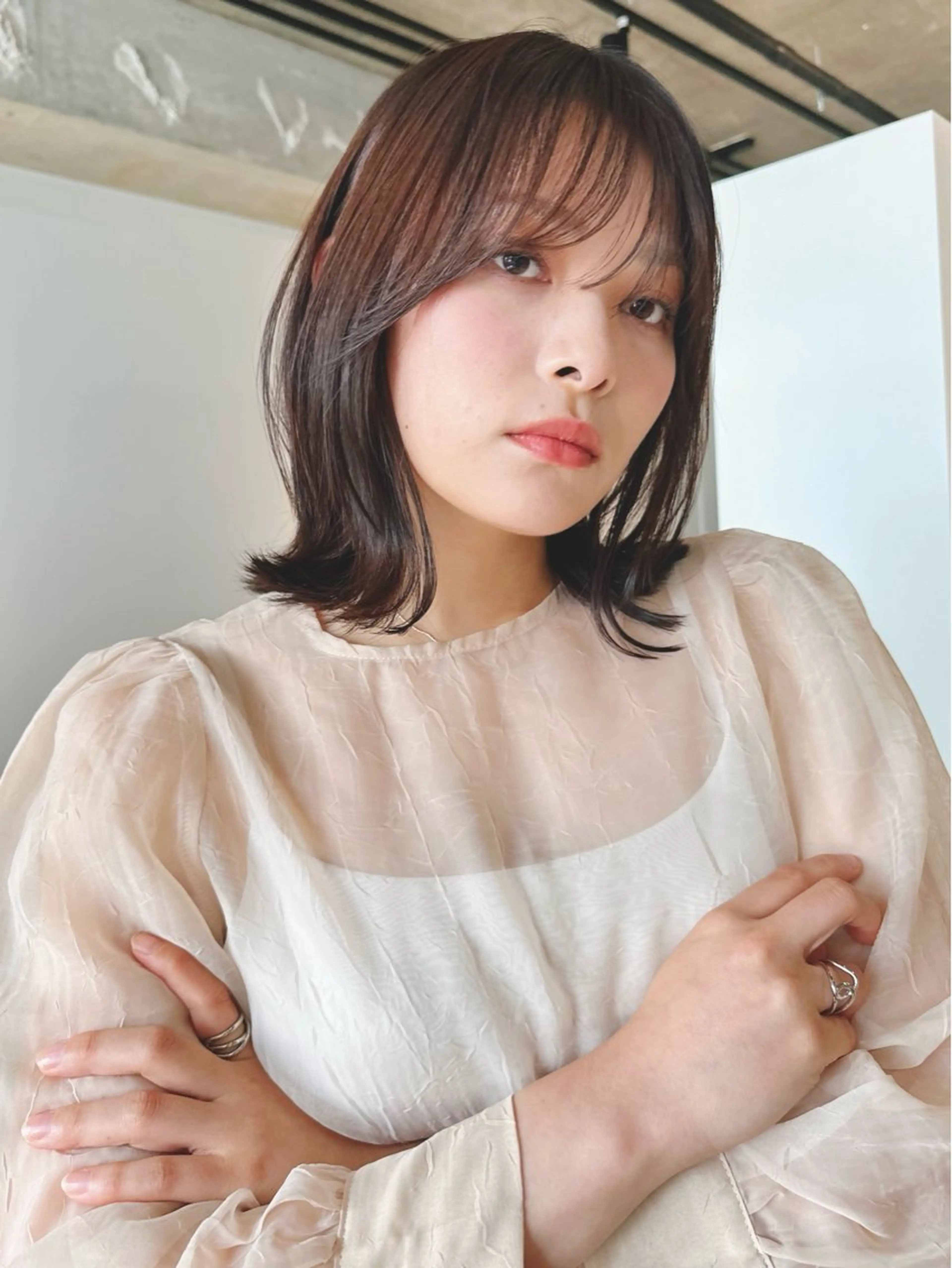 ショート カラー パーマ 🫧小顔×似合わせ× 透明感カラー🫧のヘアスタイル