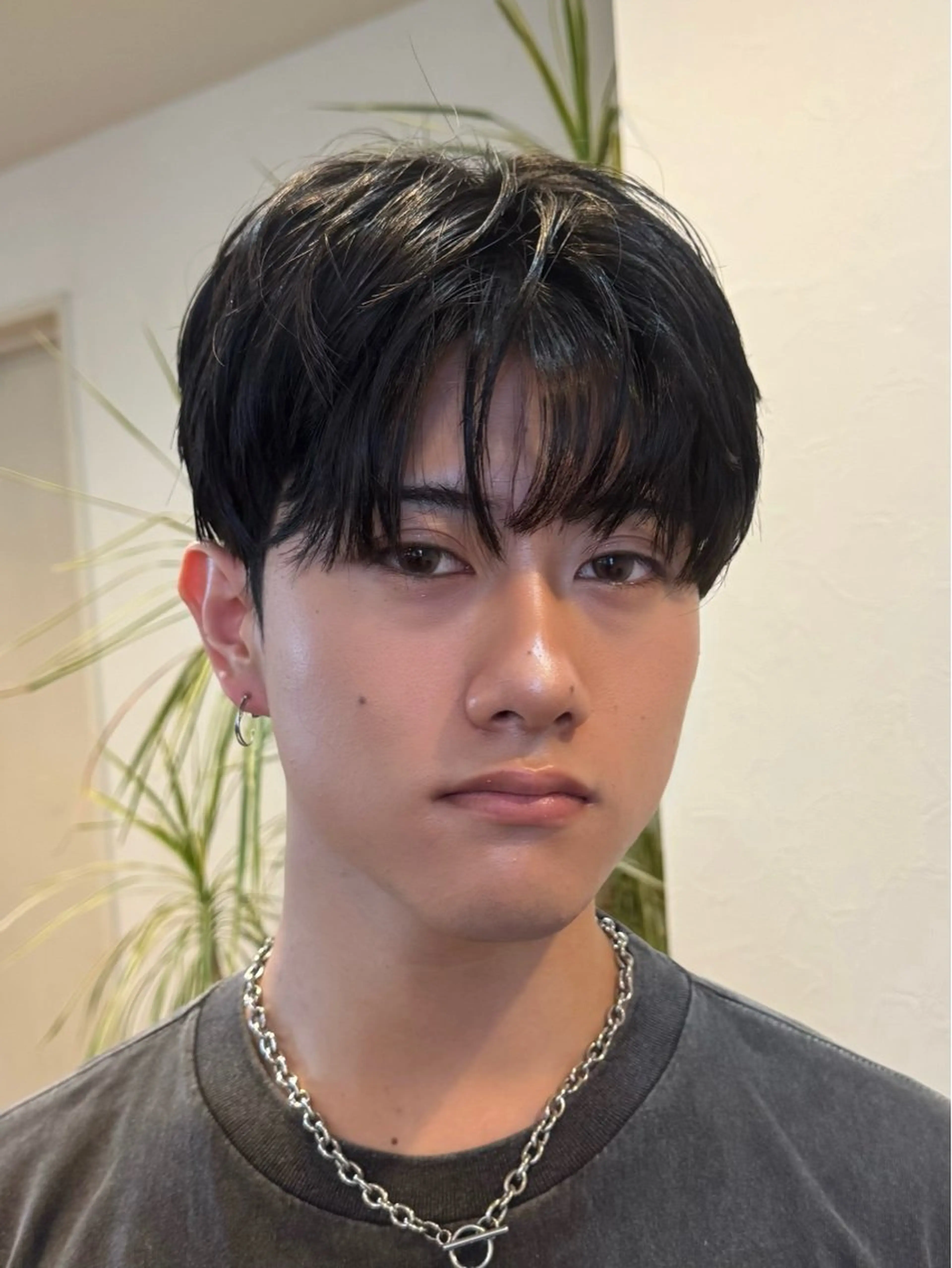 ショート パーマ メンズ 吉祥寺/ダウンパーマ メンズ韓国ヘア/桑本のヘアスタイル