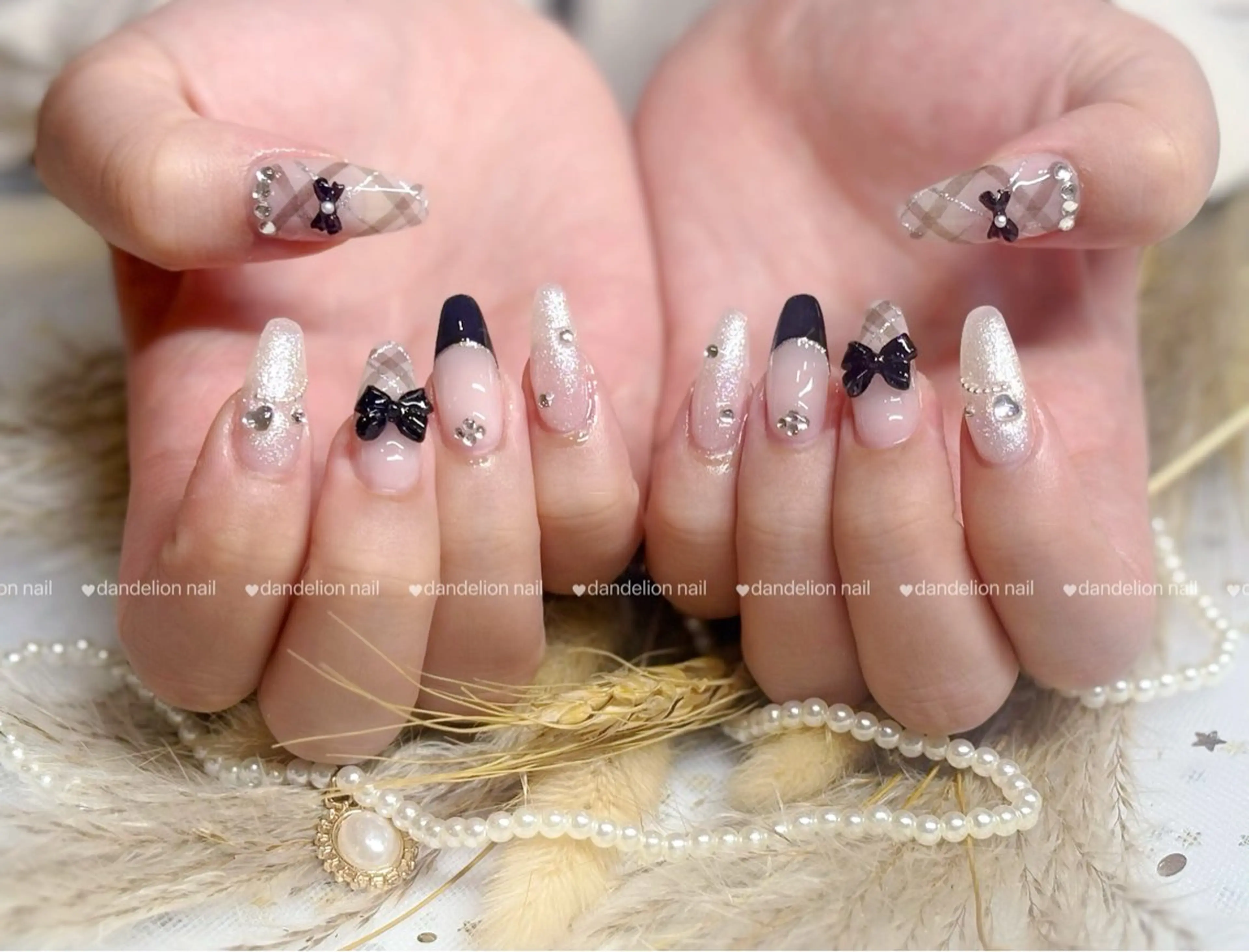 ネイル 持ち込み 冬ネイル ハンドネイル dandelion nail北千住のネイルデザイン