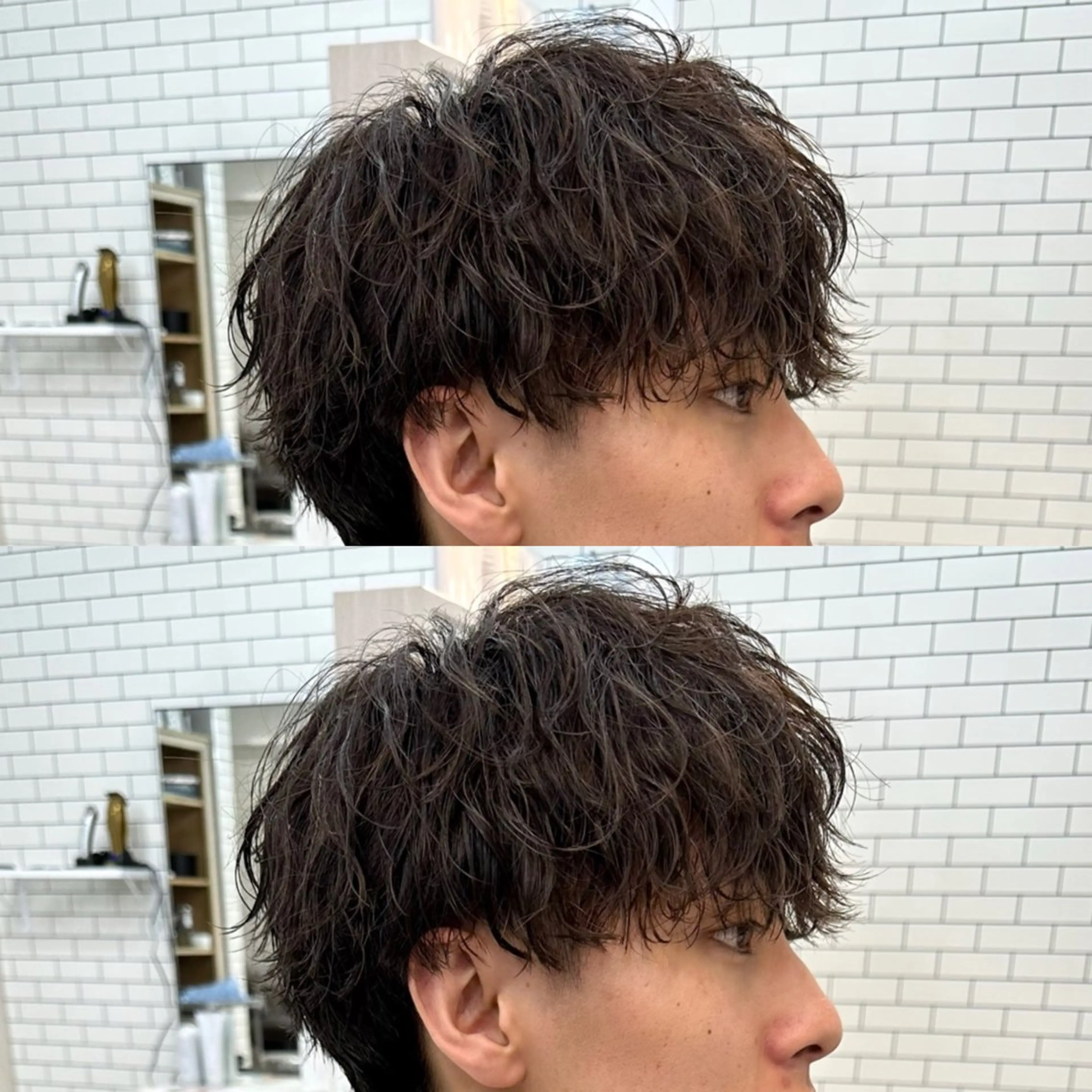 パーマ メンズ メンズパーマ 波巻きパーマ スパイラルパーマ メンズ特化✂️ 小枝 優生のヘアスタイル