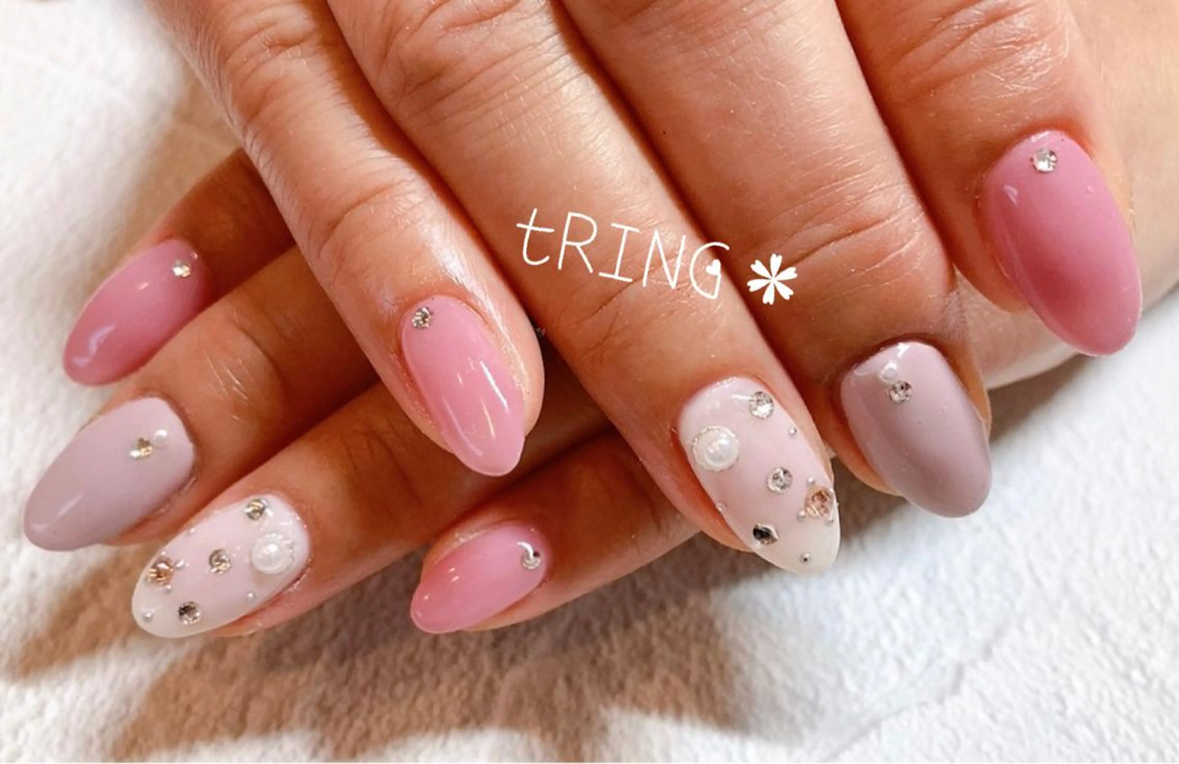 ネイル ハンドネイル tRING＊ しいの木台のネイルデザイン