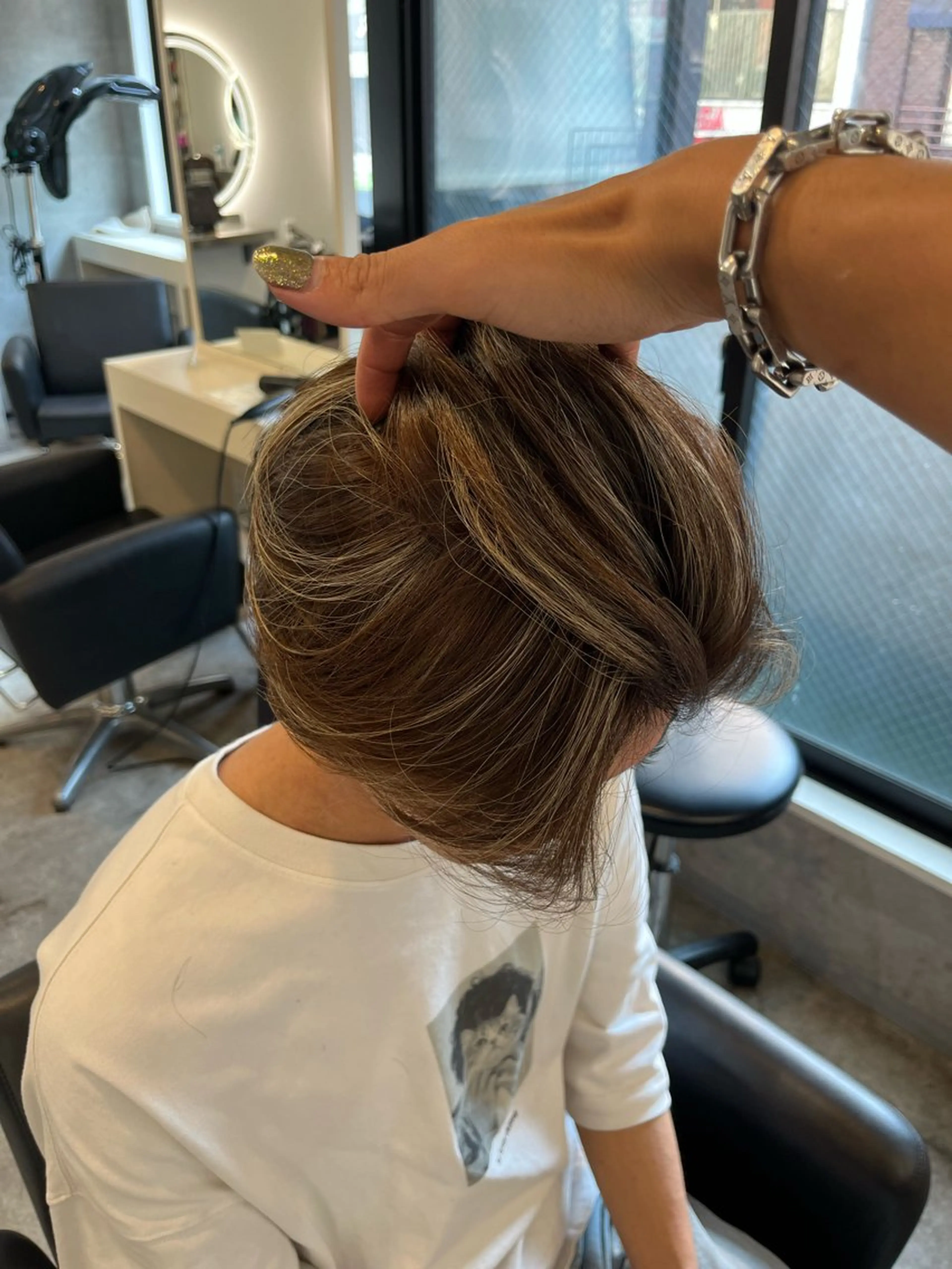 カラー メンズ メンズハイライト ハイライトカラー ヘアカラー トリートメント 💎夏葵 ハイライト /デザイン指名No1のヘアスタイル