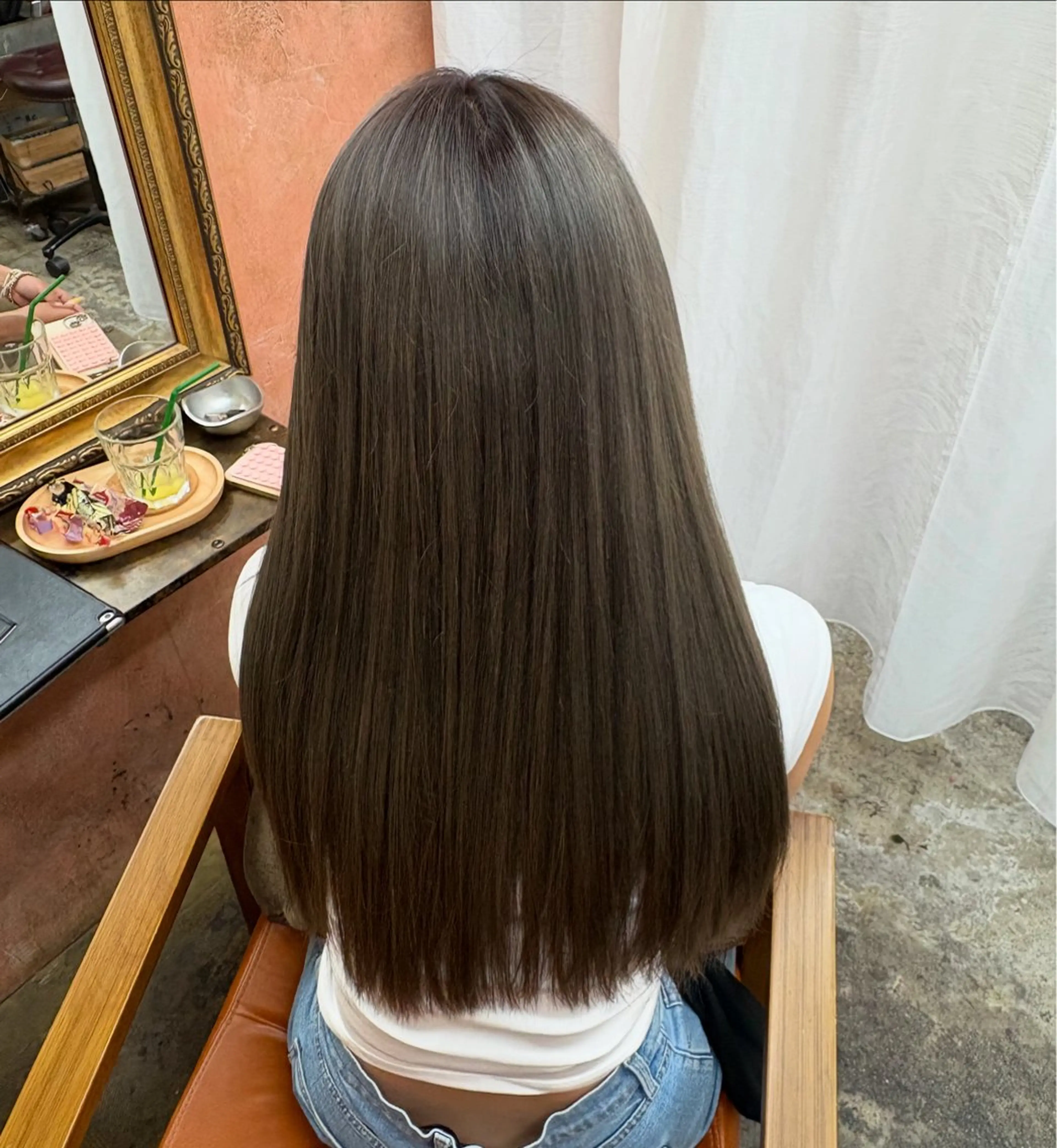 ロング ヘアカラー トリートメント Retsu /UniQのヘアスタイル