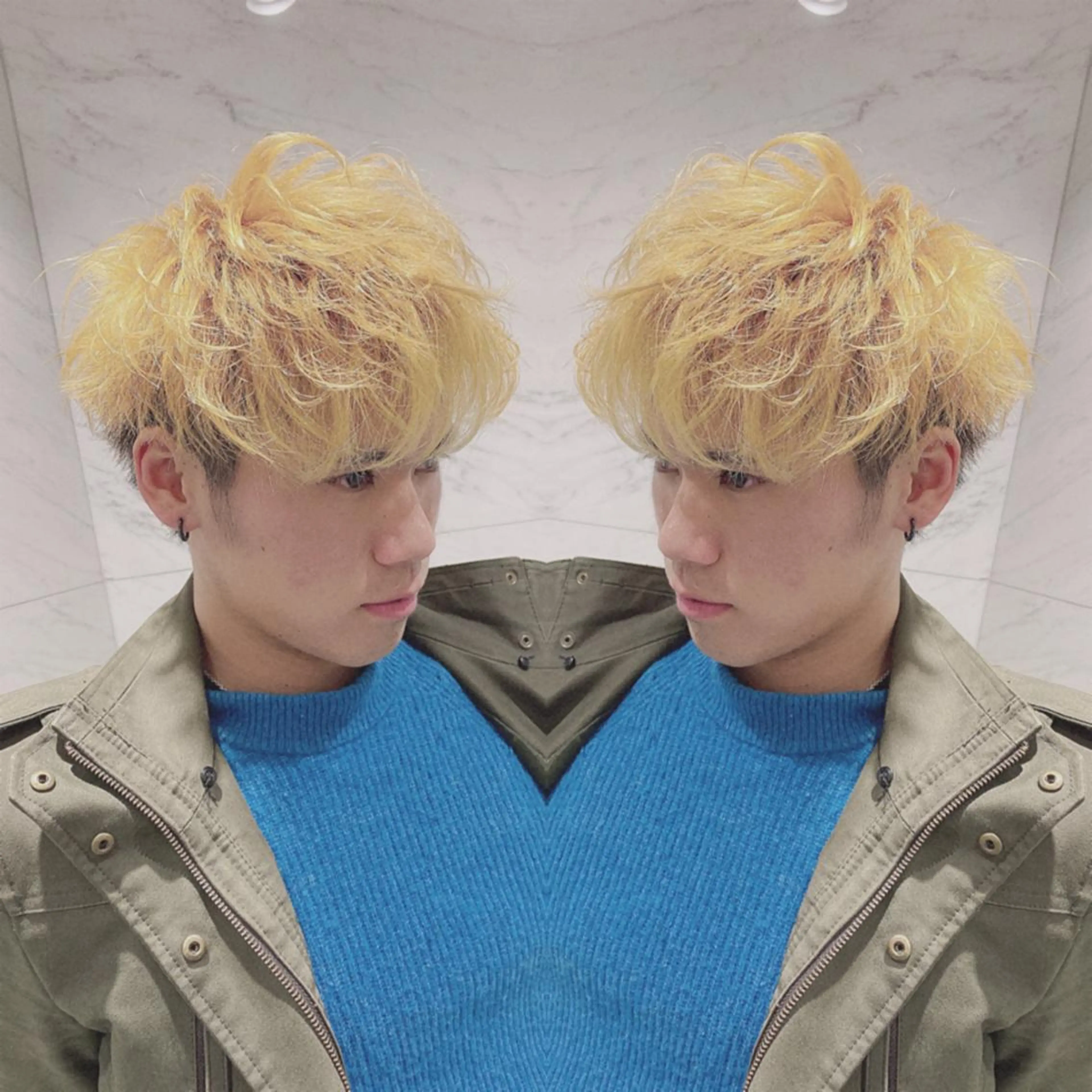 ショート カラー メンズ ヘアカラー 重政 和樹のヘアスタイル