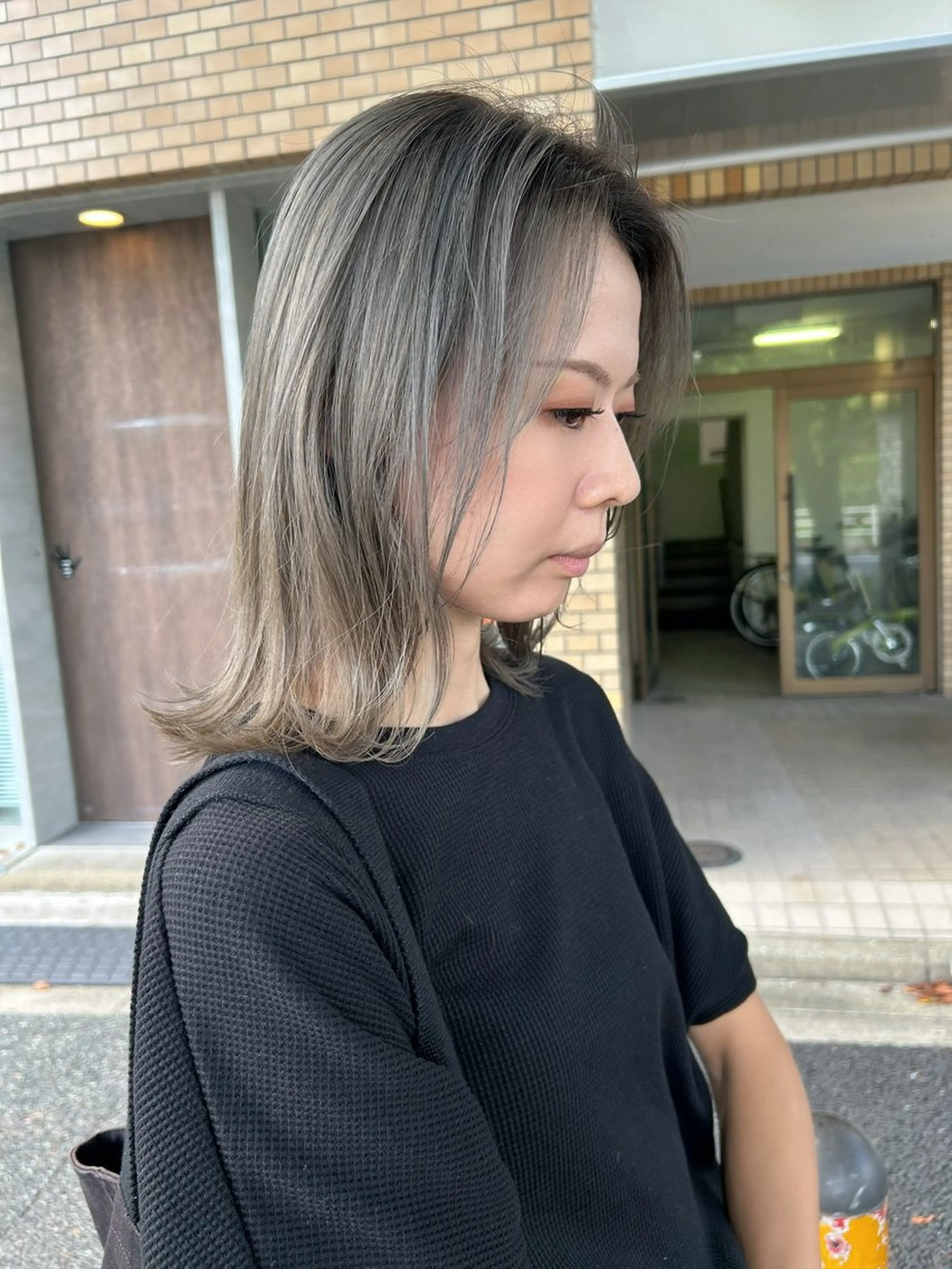 ミディアム カラー 井手 素子のヘアスタイル