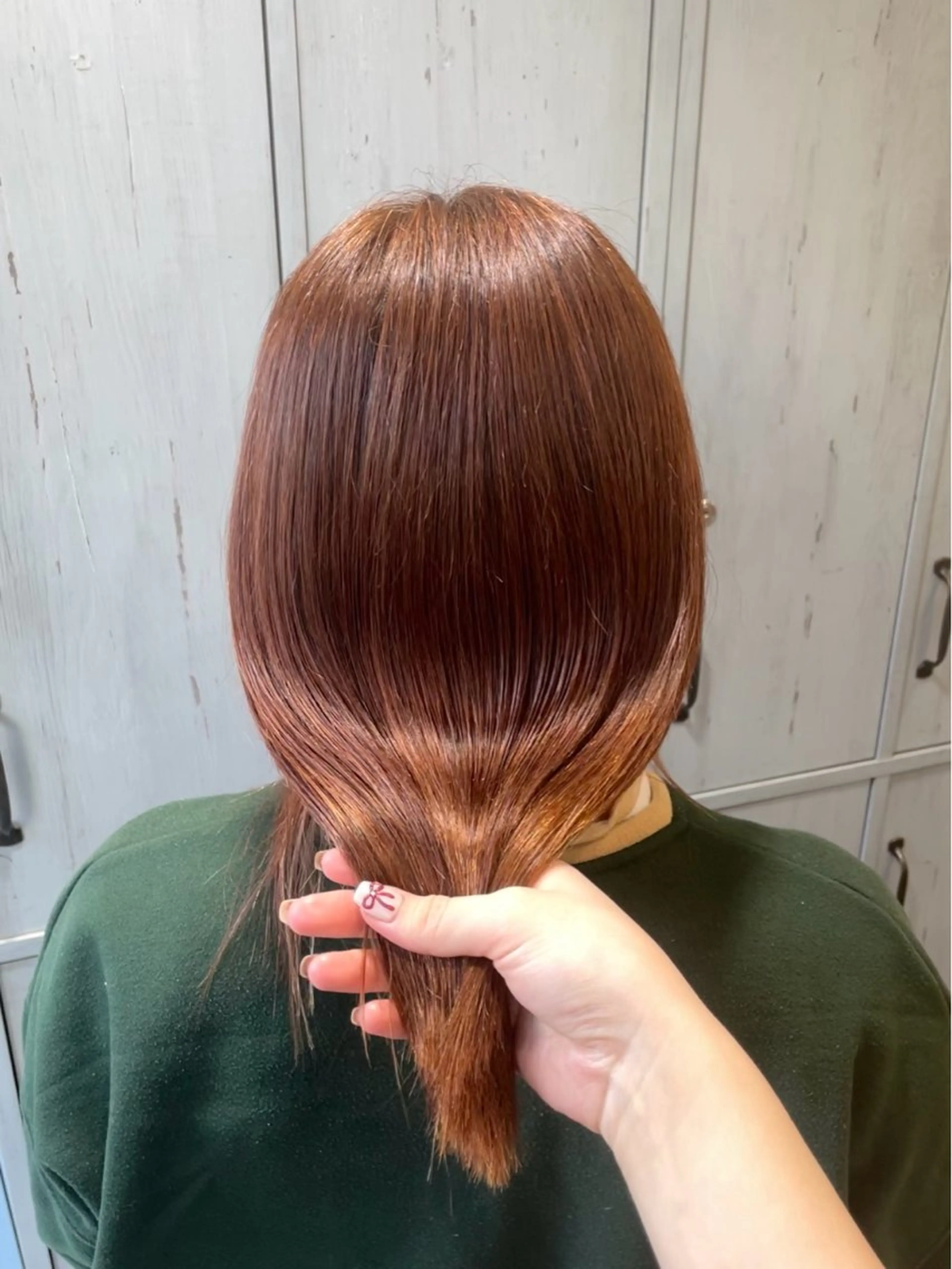 セミロング カット ヘアカラー トリートメント ピンク・ラベンダー/ レイヤー/NANAのヘアスタイル