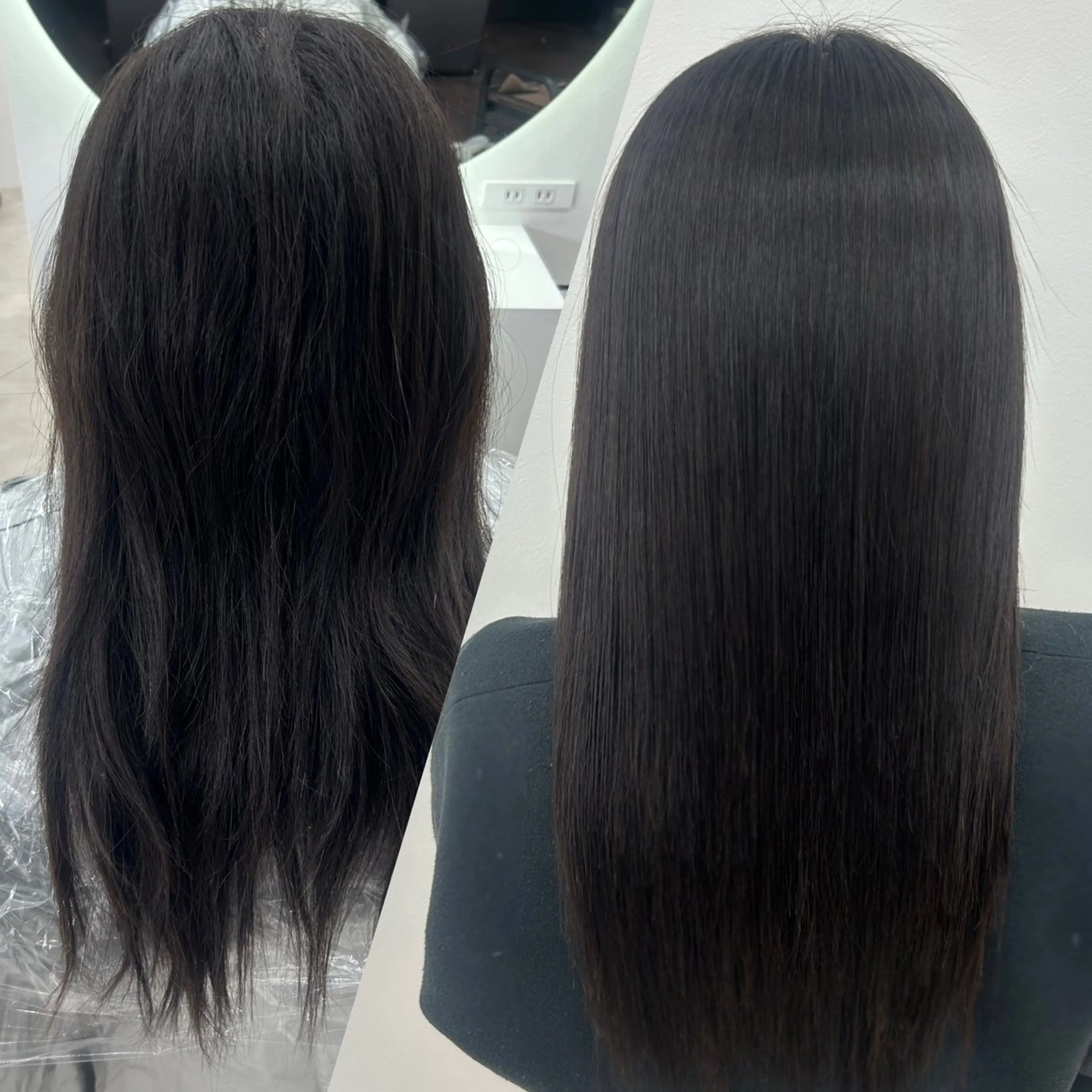 𝜗𝜚クオライン縮毛矯正+3stepトリートメントの写真