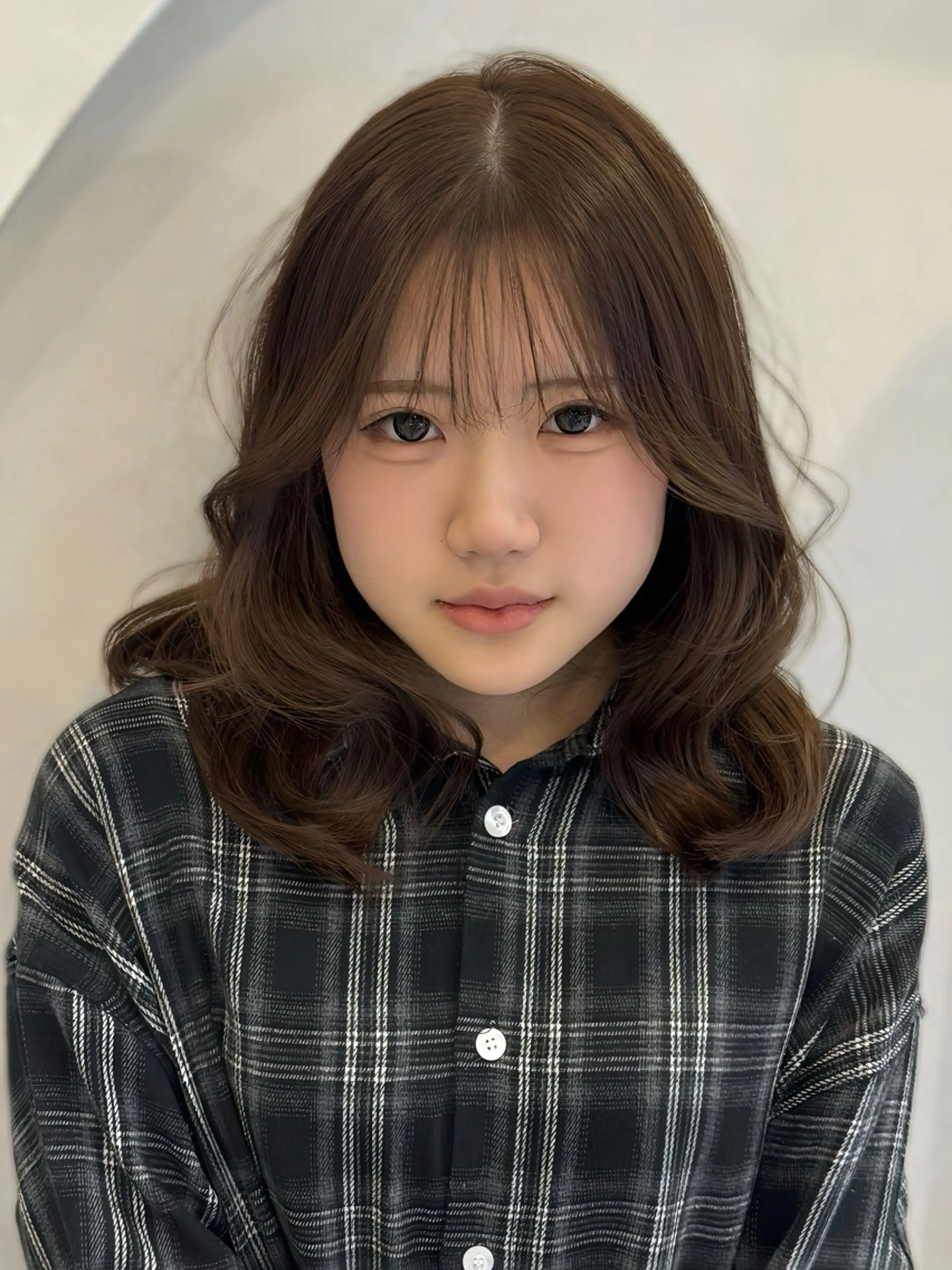 ミディアム ヘアカラー トリートメント ao - 赤み消し ベージュ/大阪梅田のヘアスタイル