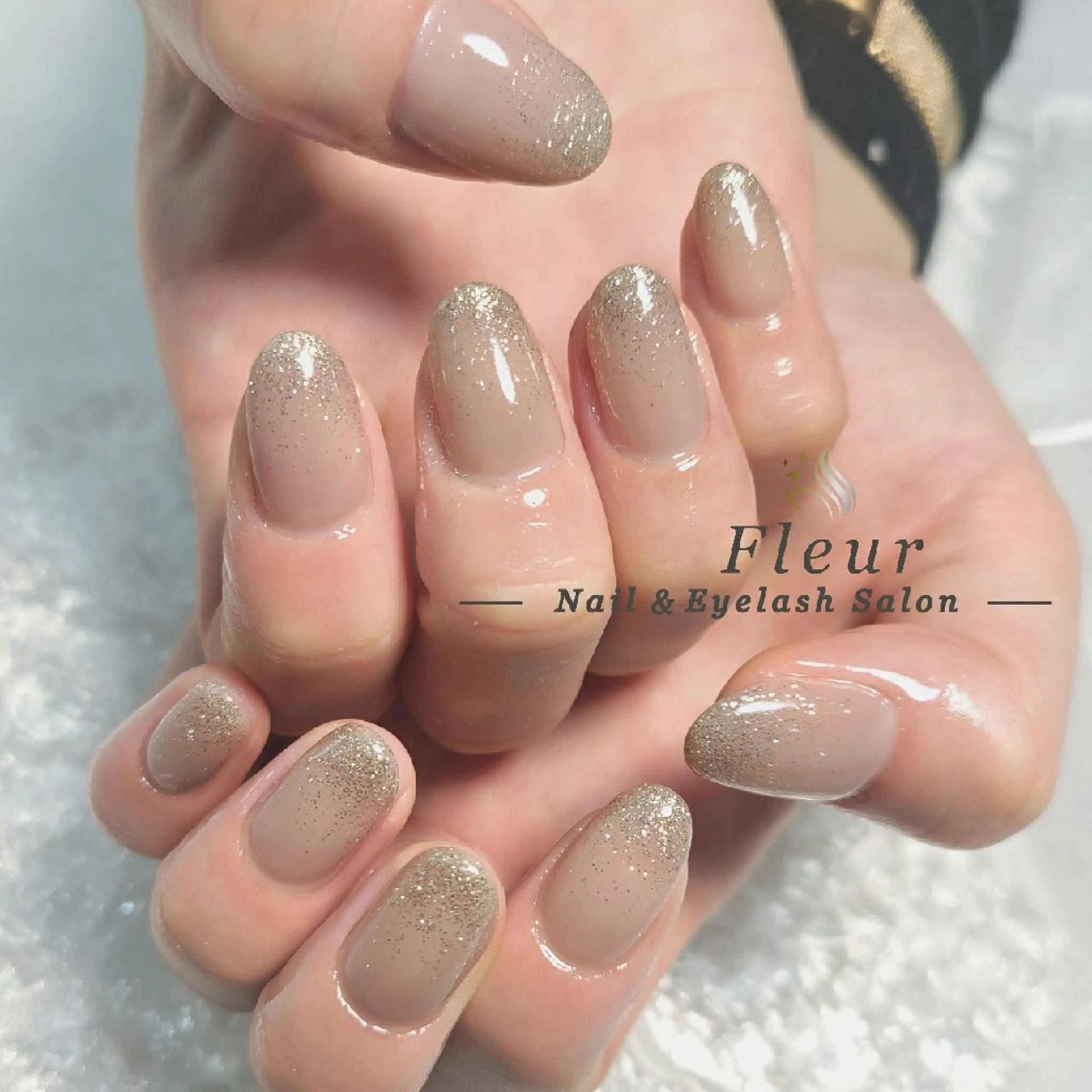 ネイル ラメ(グリッター) ラメグラデーション nail&eye ♡Fleur♡のネイルデザイン