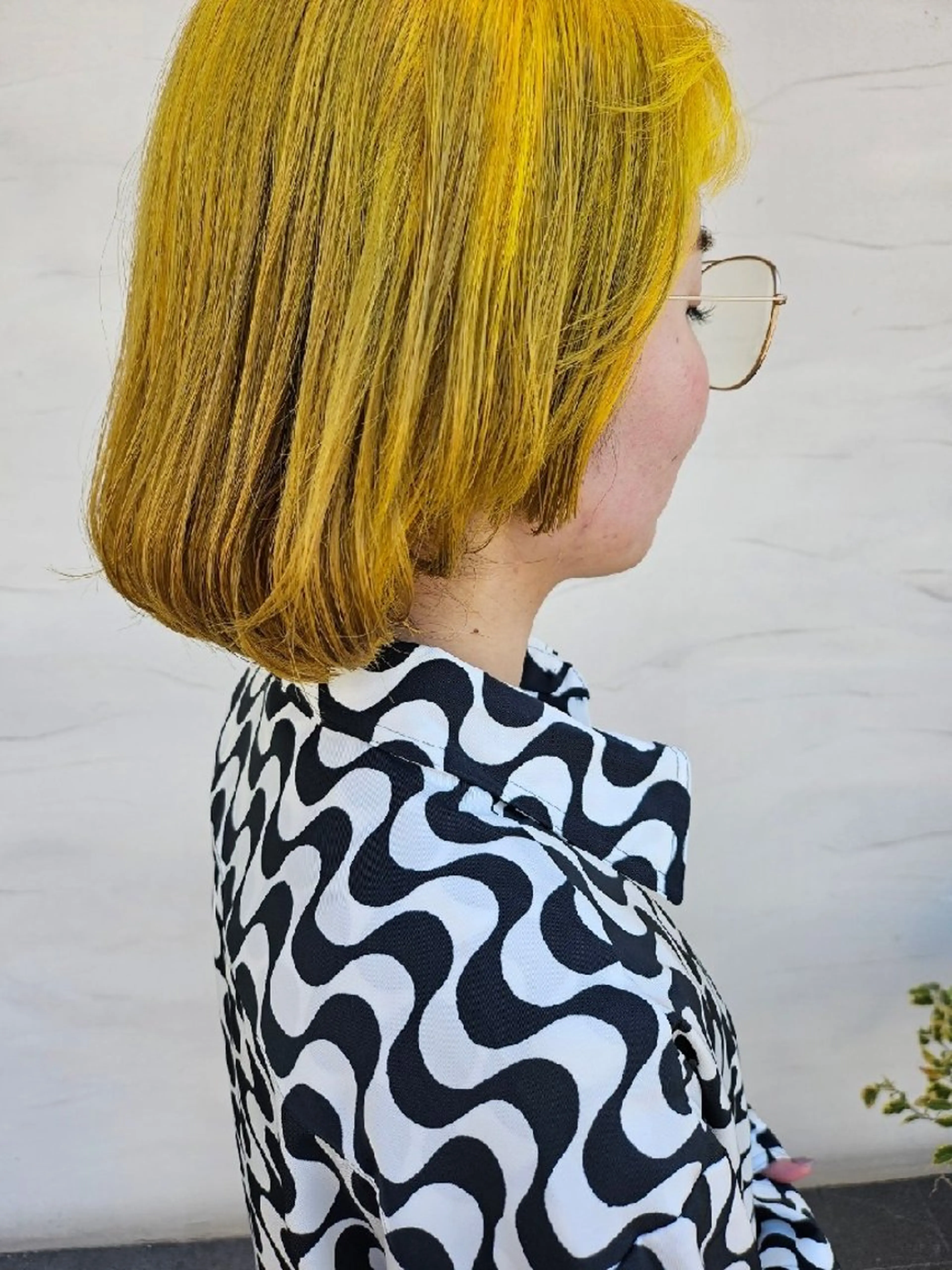 カラー 谷 結奈のヘアスタイル