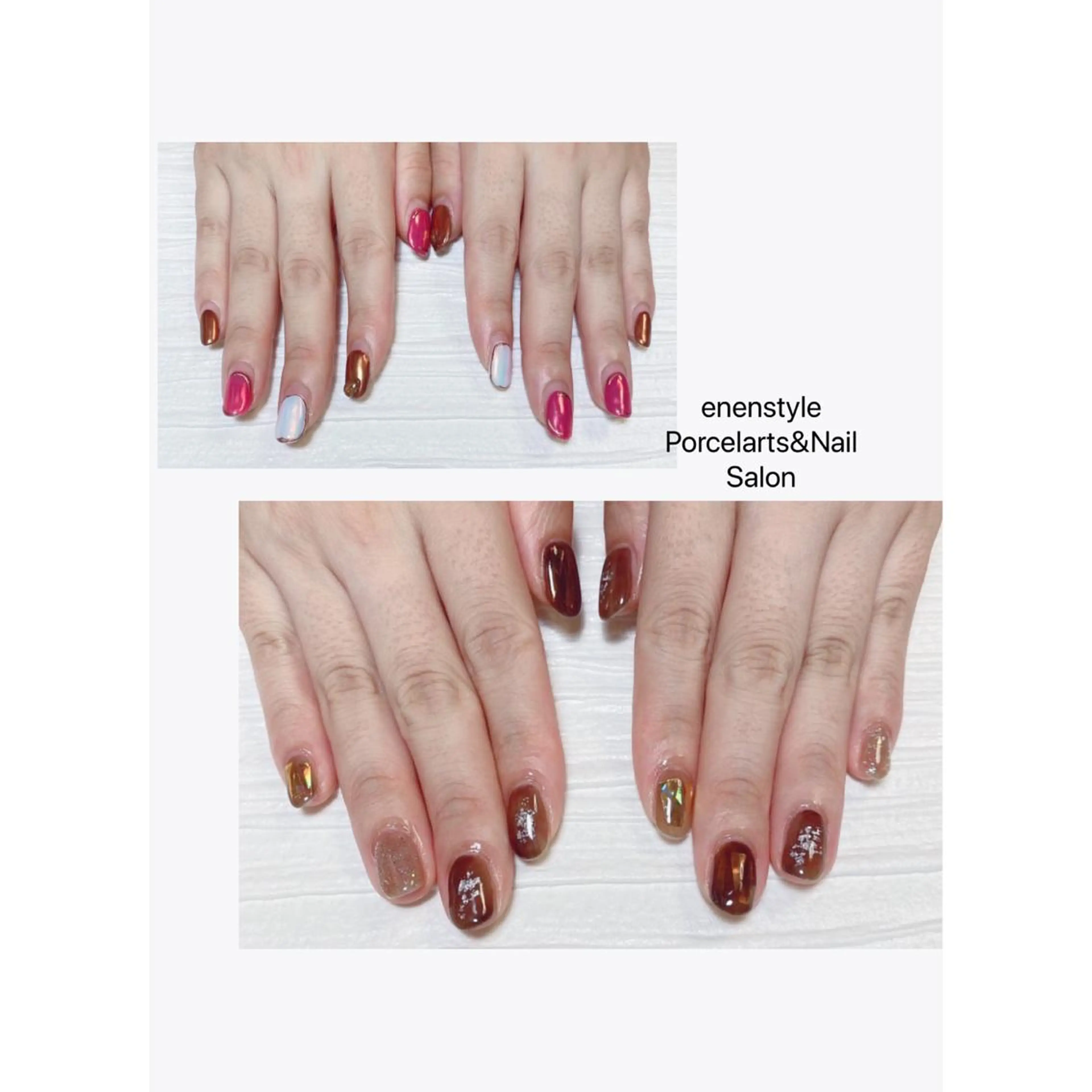 ミディアム ネイル ハンドネイル 👑enen style👑のネイルデザイン