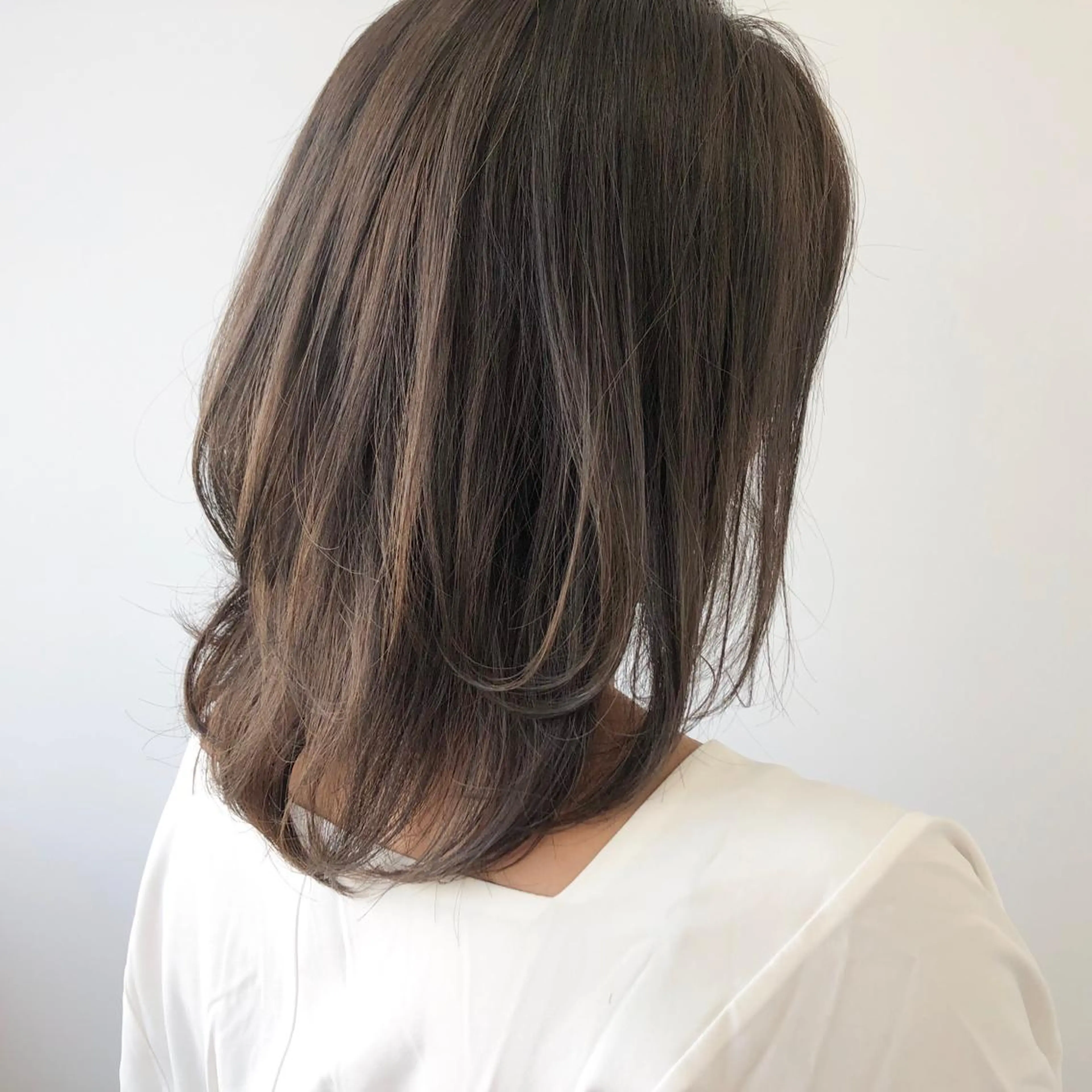 ミディアム ハイライト レイヤーカット fit stand /HIIRAGIのヘアスタイル