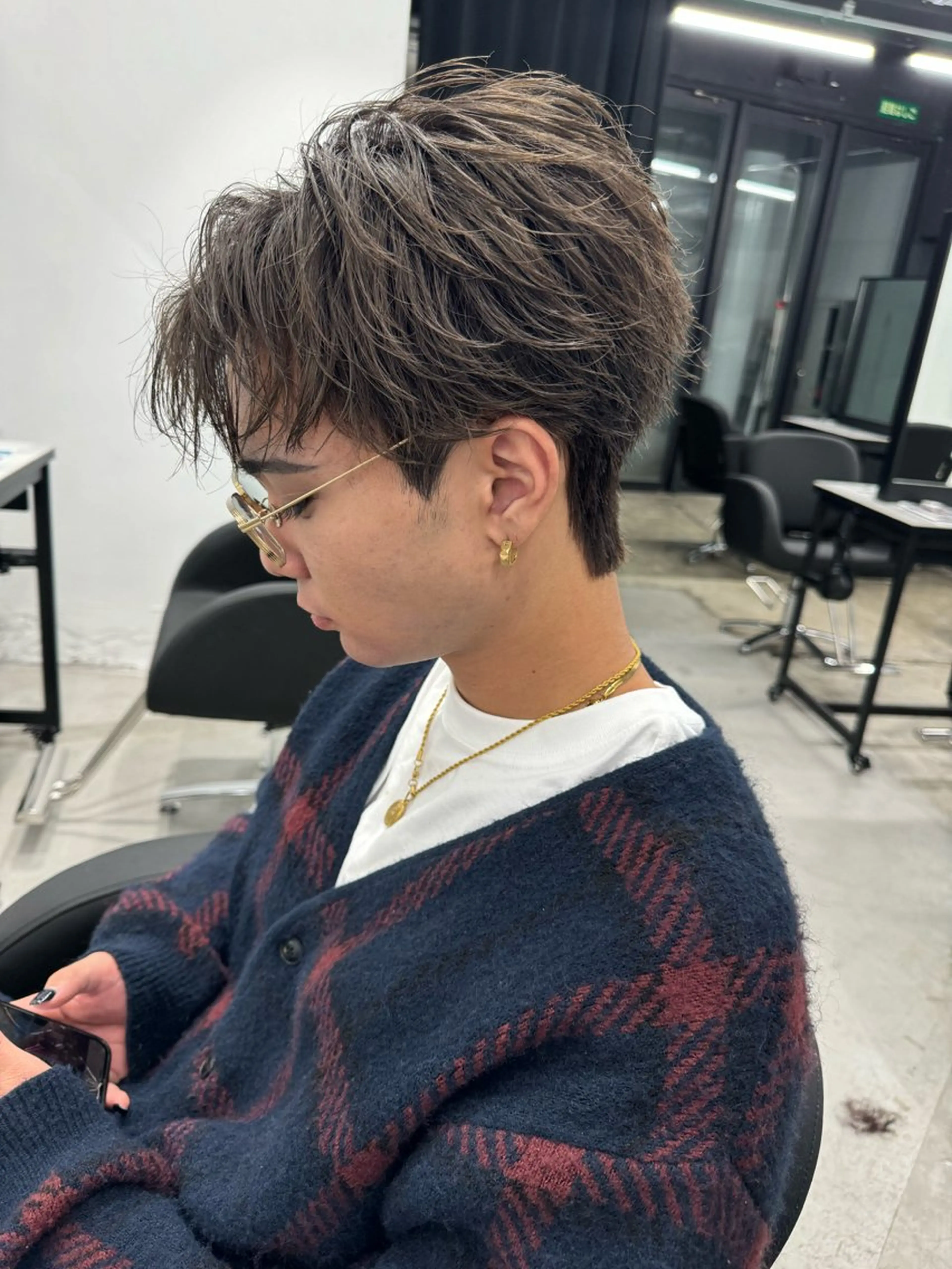 メンズ カット パーマ 縮毛矯正 トリートメント ヘアセット Pia/KIRIA /福岡美容室のヘアスタイル