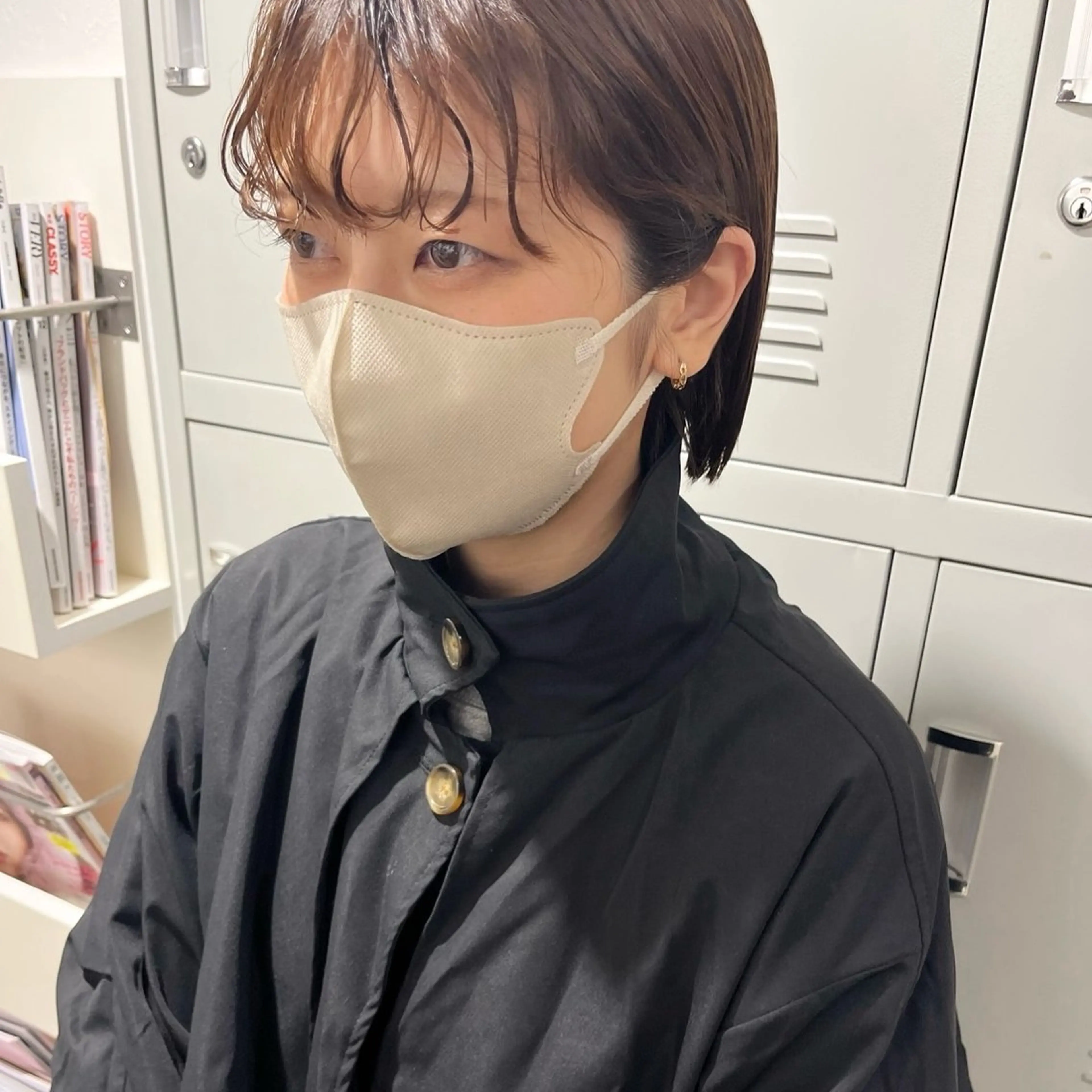 前髪パーマの写真