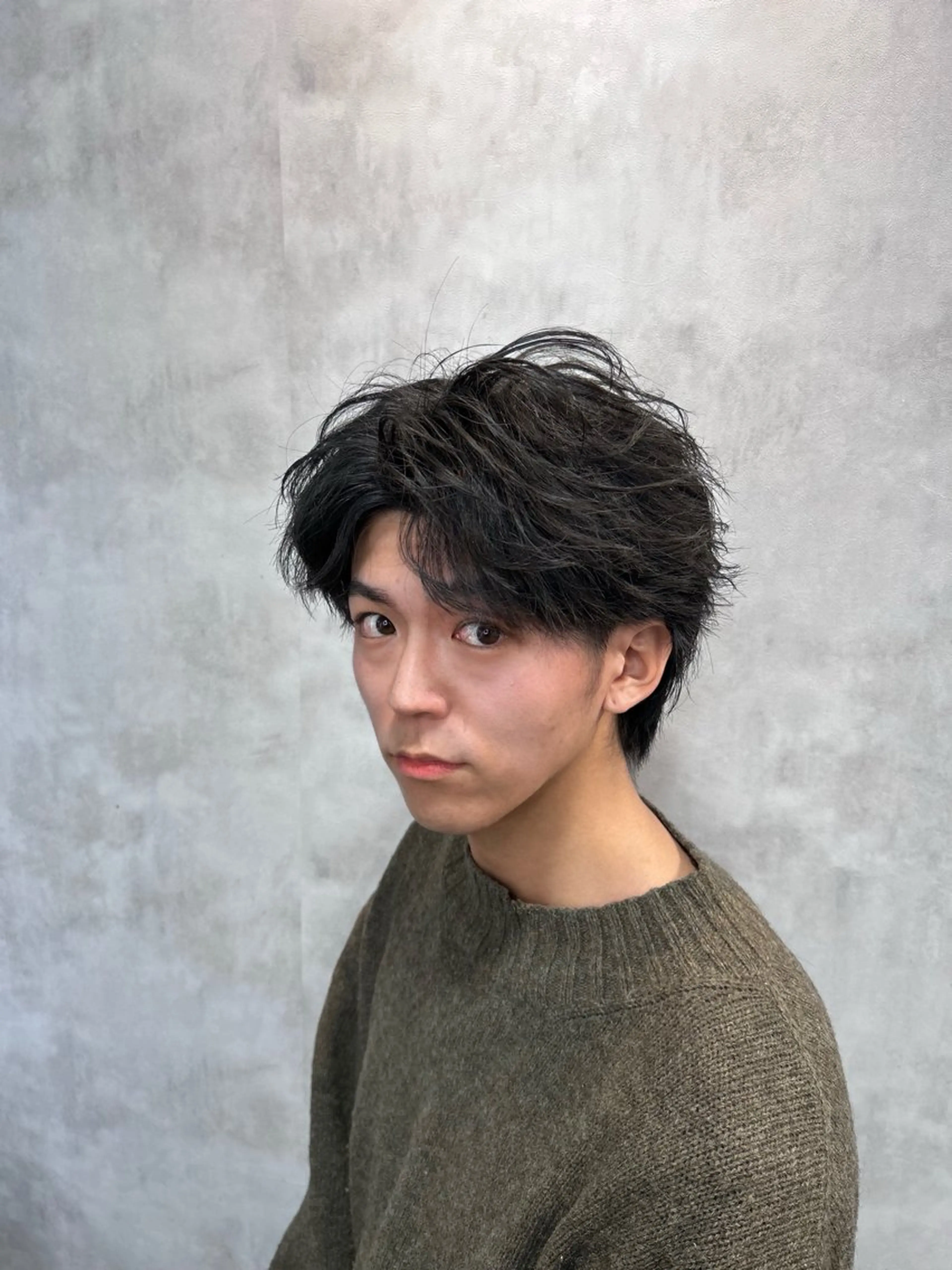 ショート カラー パーマ メンズ カット パーマ メンズ特化 👑YUTAのヘアスタイル