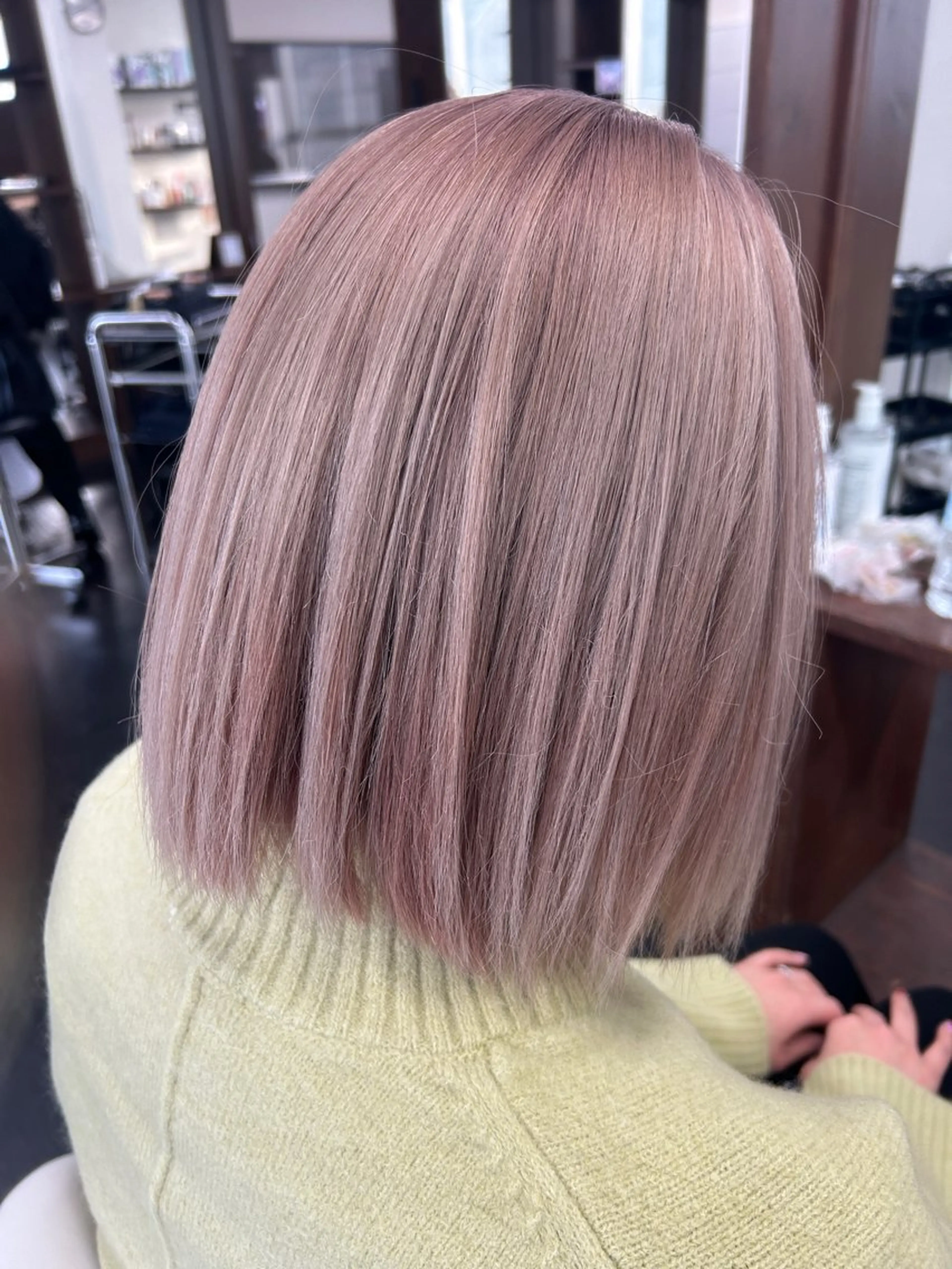 カラー ベージュカラー ピンクカラー ピンクベージュ 桝田 友美のヘアスタイル