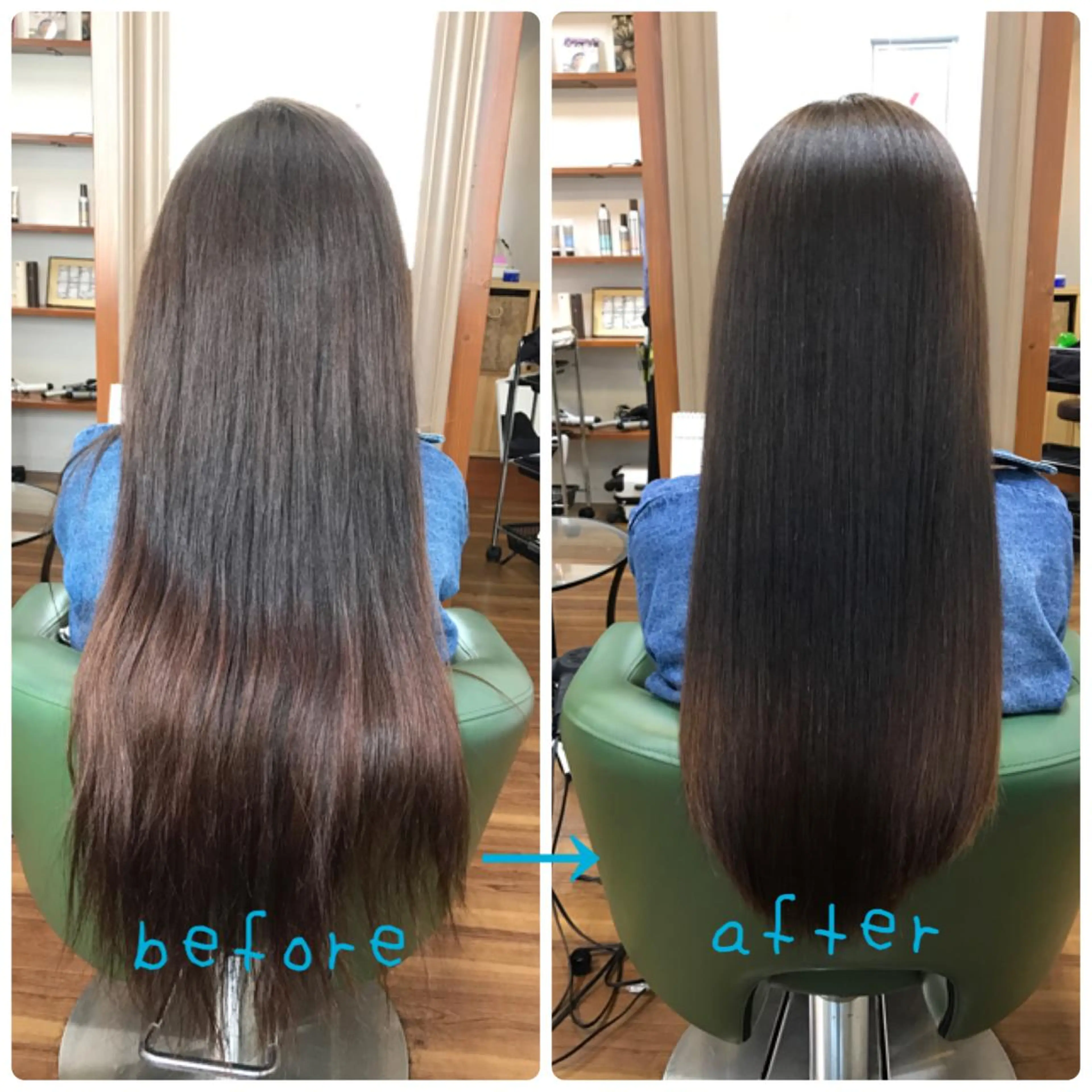 ロング パーマ 髪質改善 縮毛矯正 ASAMI アサミのヘアスタイル