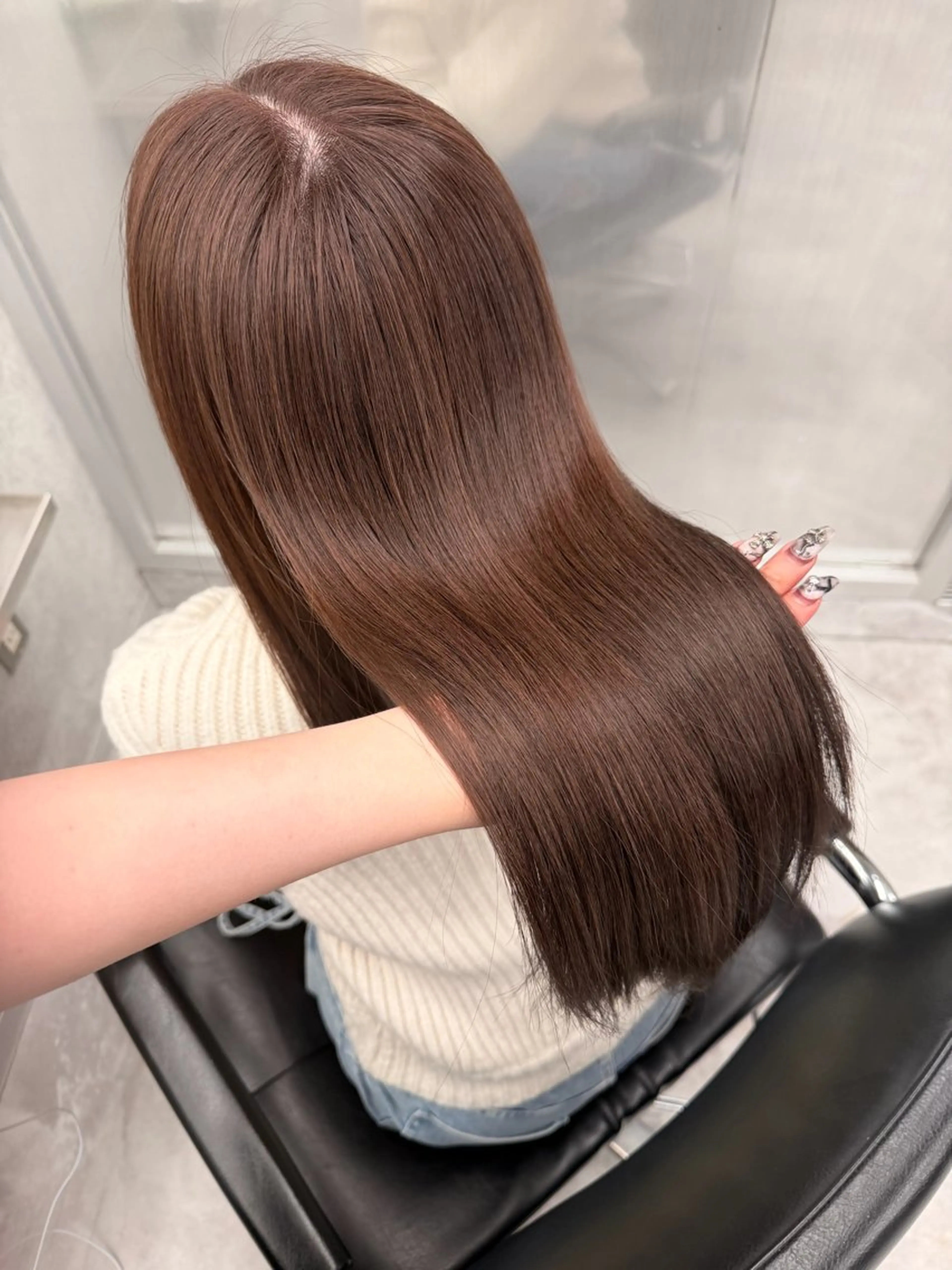 ロング ヘアカラー ハイトーン/渋谷 韓国風/Narukaのヘアスタイル