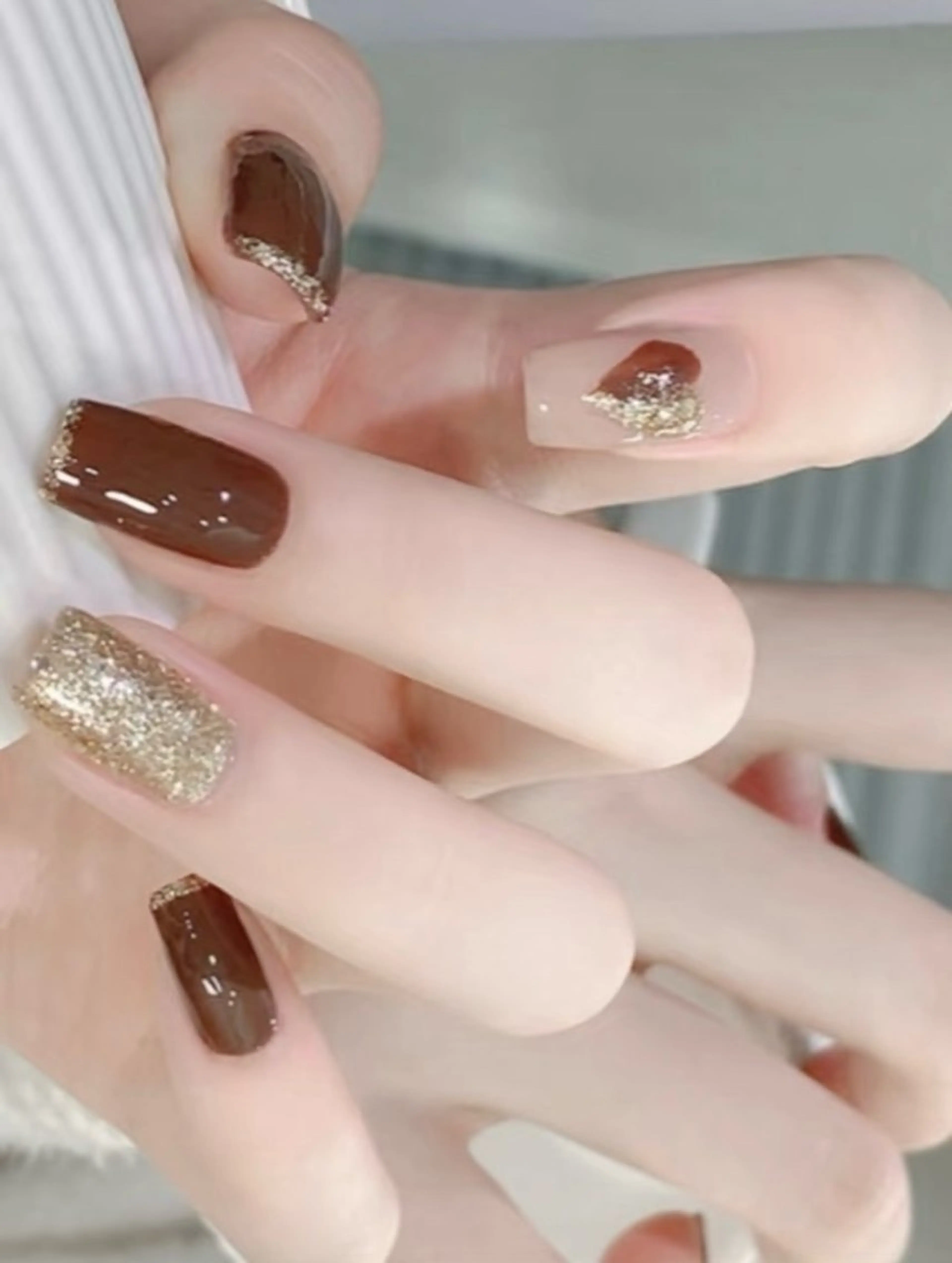 ネイル ハンドネイル H3 Nail Tsuki🦋💙のネイルデザイン